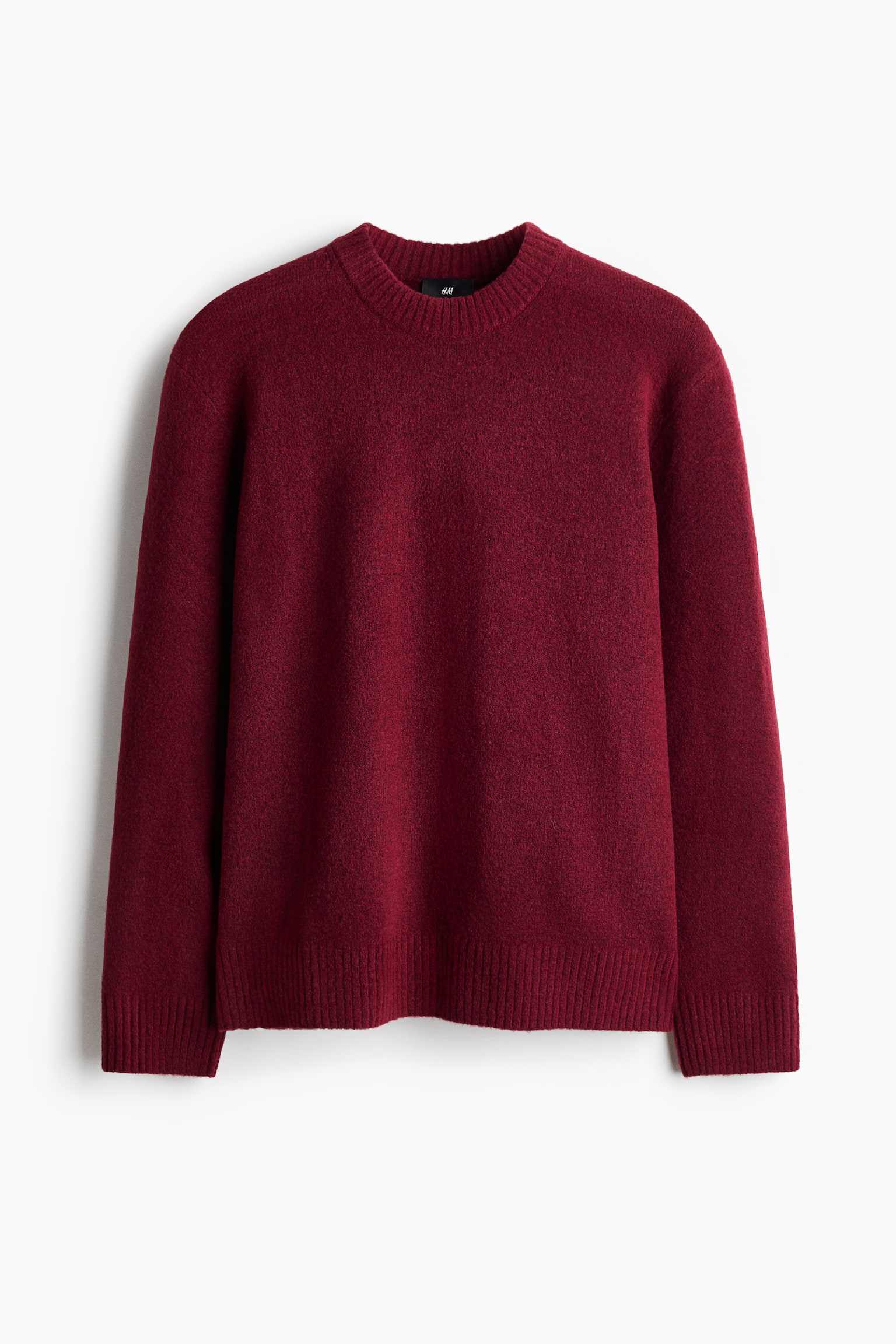 Regular Fit Brushed jumper - Dark plum red/Dark grey marl/Dark blue/Black/Light beige marl/Dark green