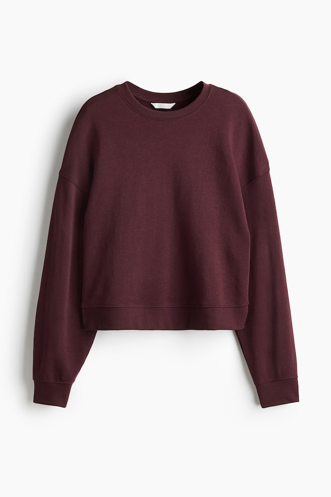 Sweatshirt - Burgundy/Navy blue/Gray melange/Black - 1