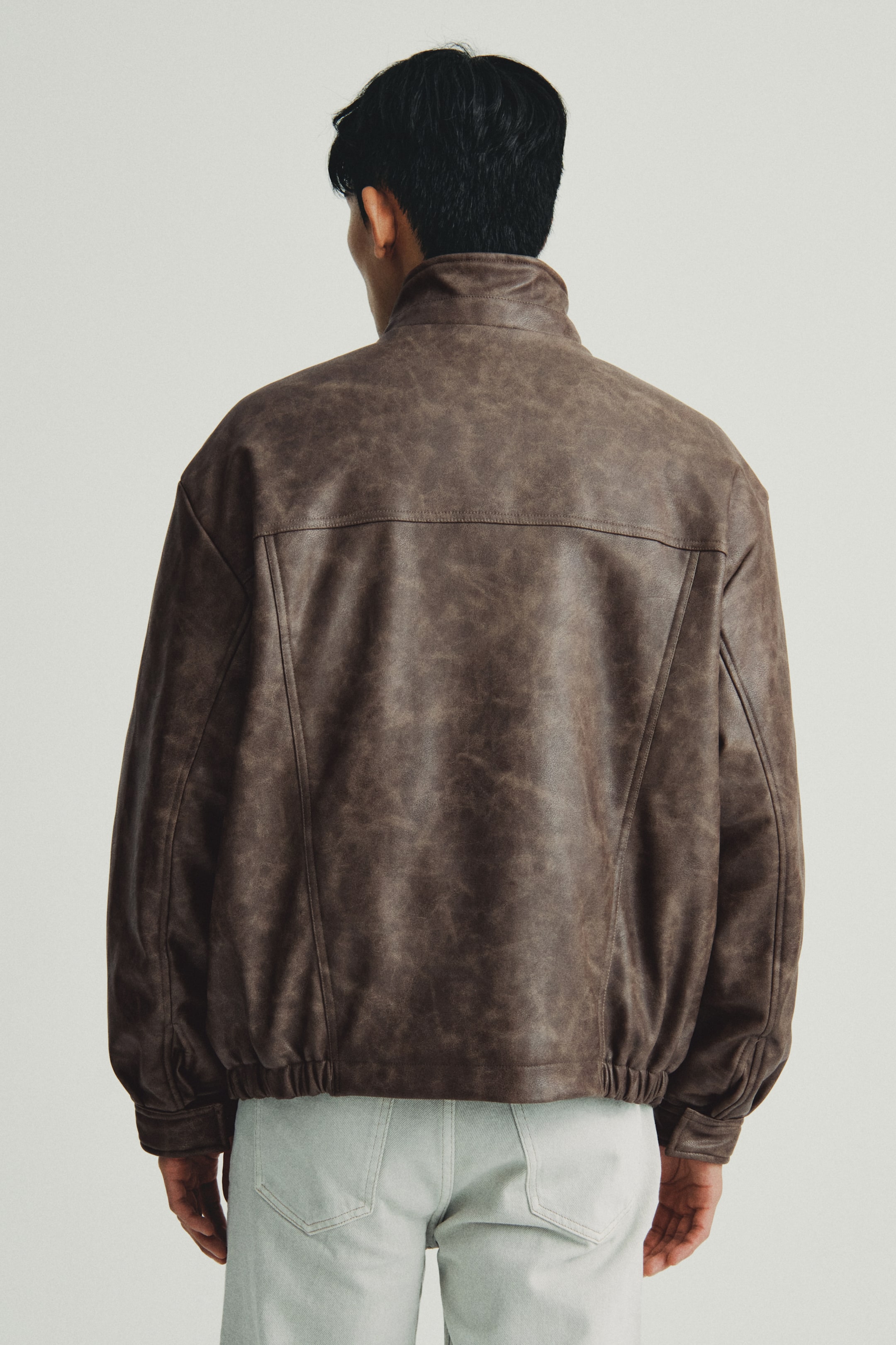 拡大画像を表示: パッデッドコーティングジャケット - ダークモール - Men | H&M JP 4