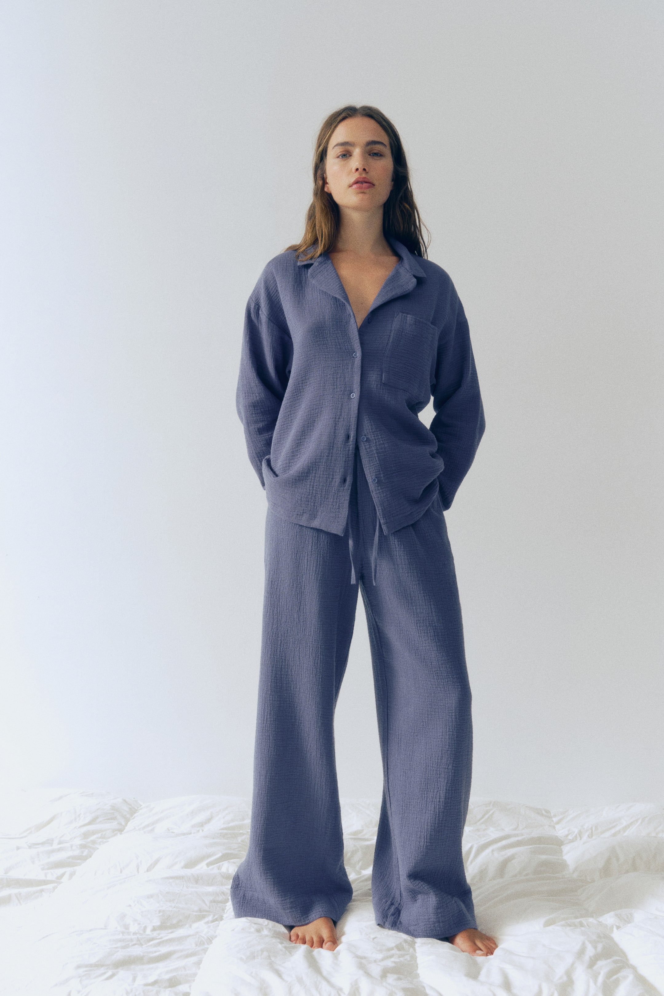 Pyjama en mousseline de coton