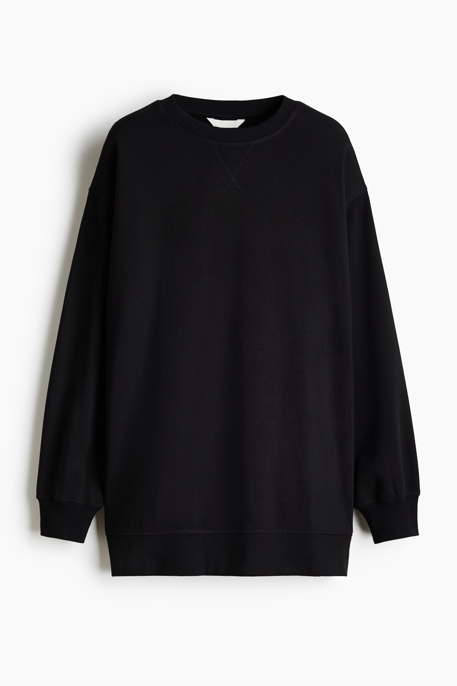 Женский свитшот H&M Oversized Sweatshirt, цвет: Чёрный — фото 1