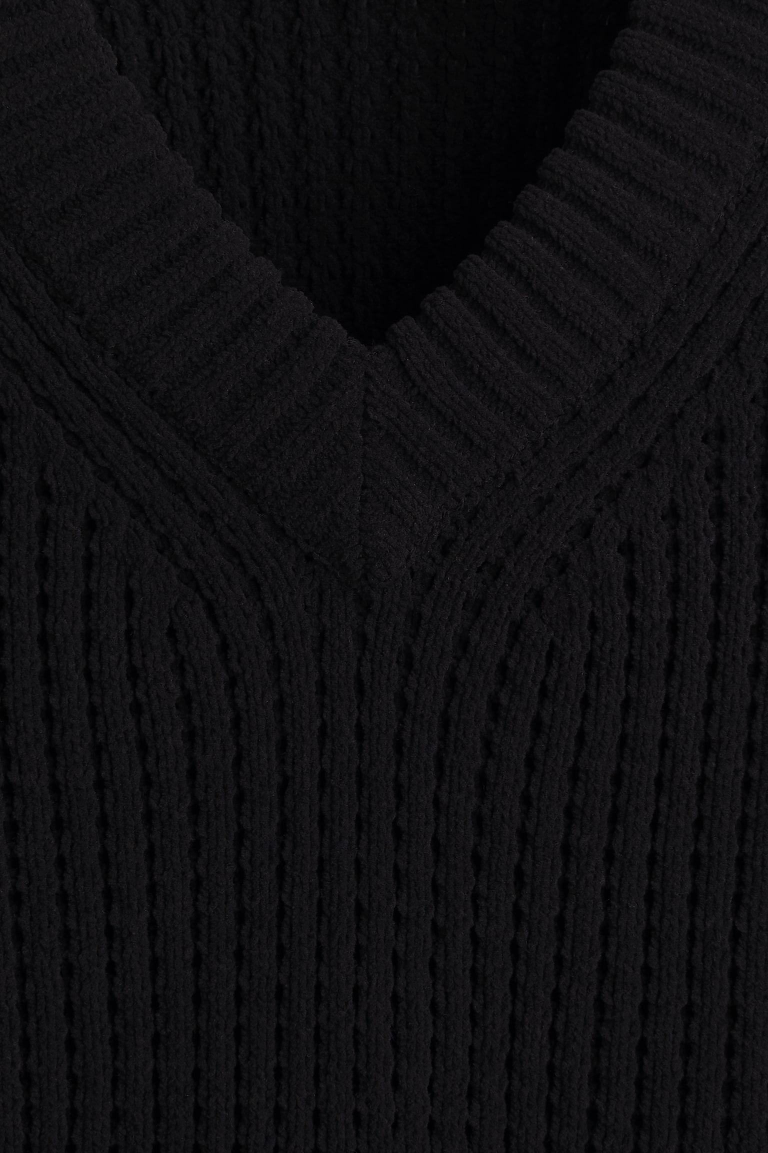 Regular Fit Sweater vest - Black/Dark brown/White - 3