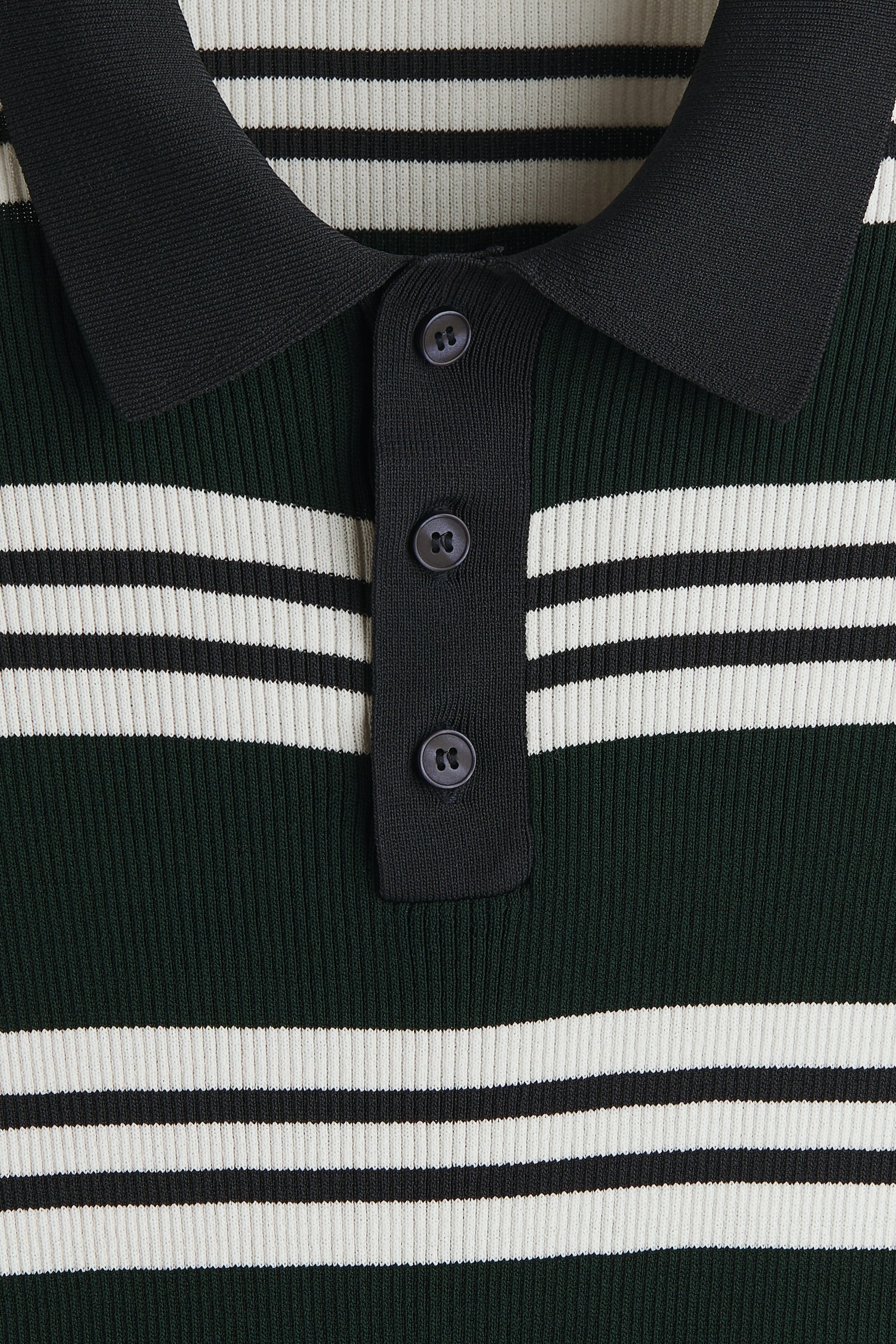 Slim Fit Polo shirt - Dark green/Striped - 3