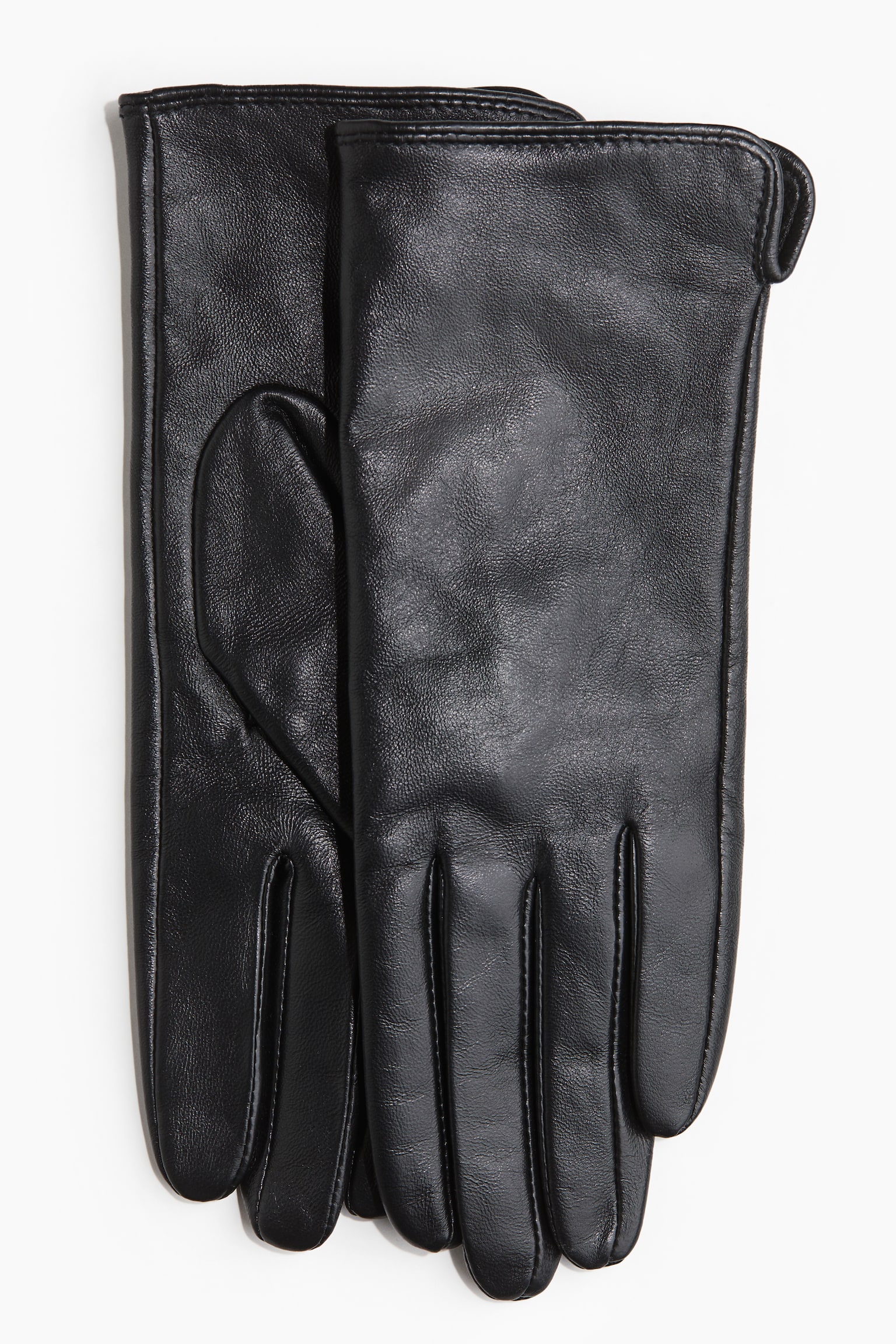 Leather gloves - Black/Black - 3