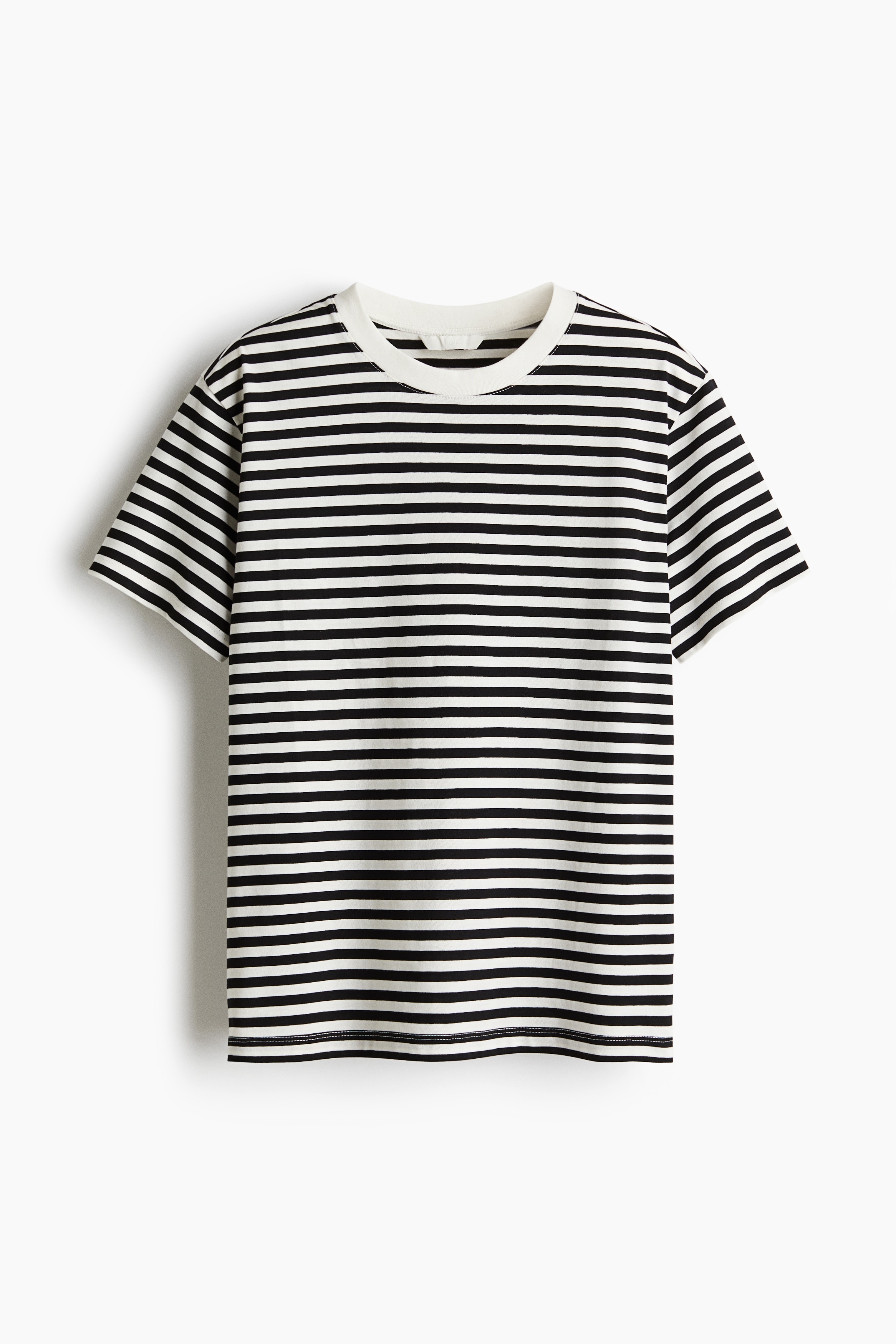 Cotton Tee - Black/White stripe/White/Burgundy stripe/Black/Dark grey/Dark red/Grey blue/Light dusty pink/Dark mole/Grey/Black/White stripe/White/White/Navy blue stripe/Red/Dark khaki green/Cream/Stripe/Orange/Light grey marle/Beige/Grey/Beige