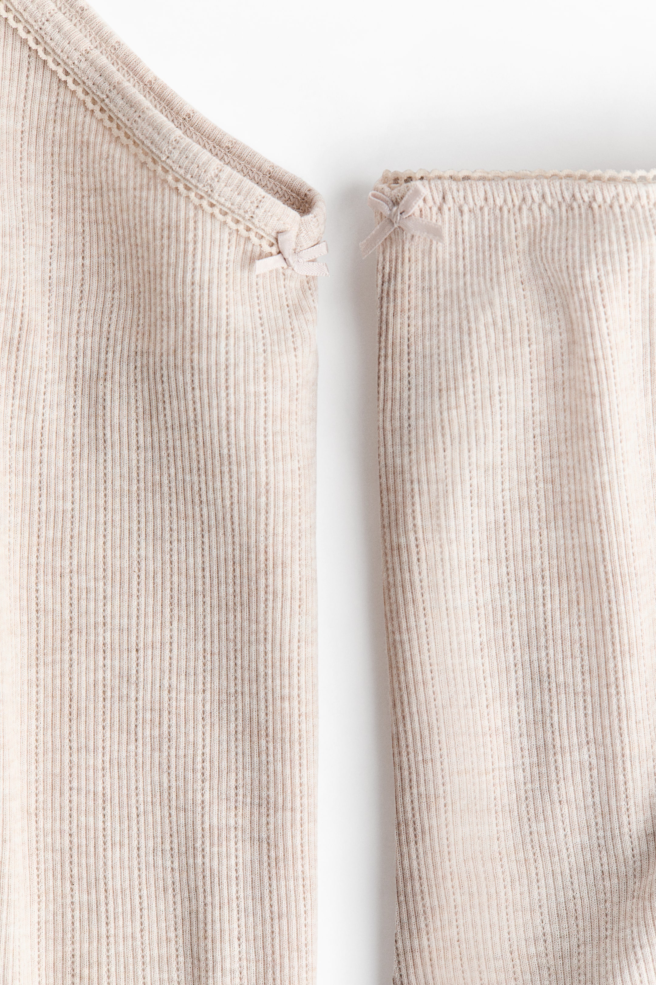 Pyjama en jersey pointelle