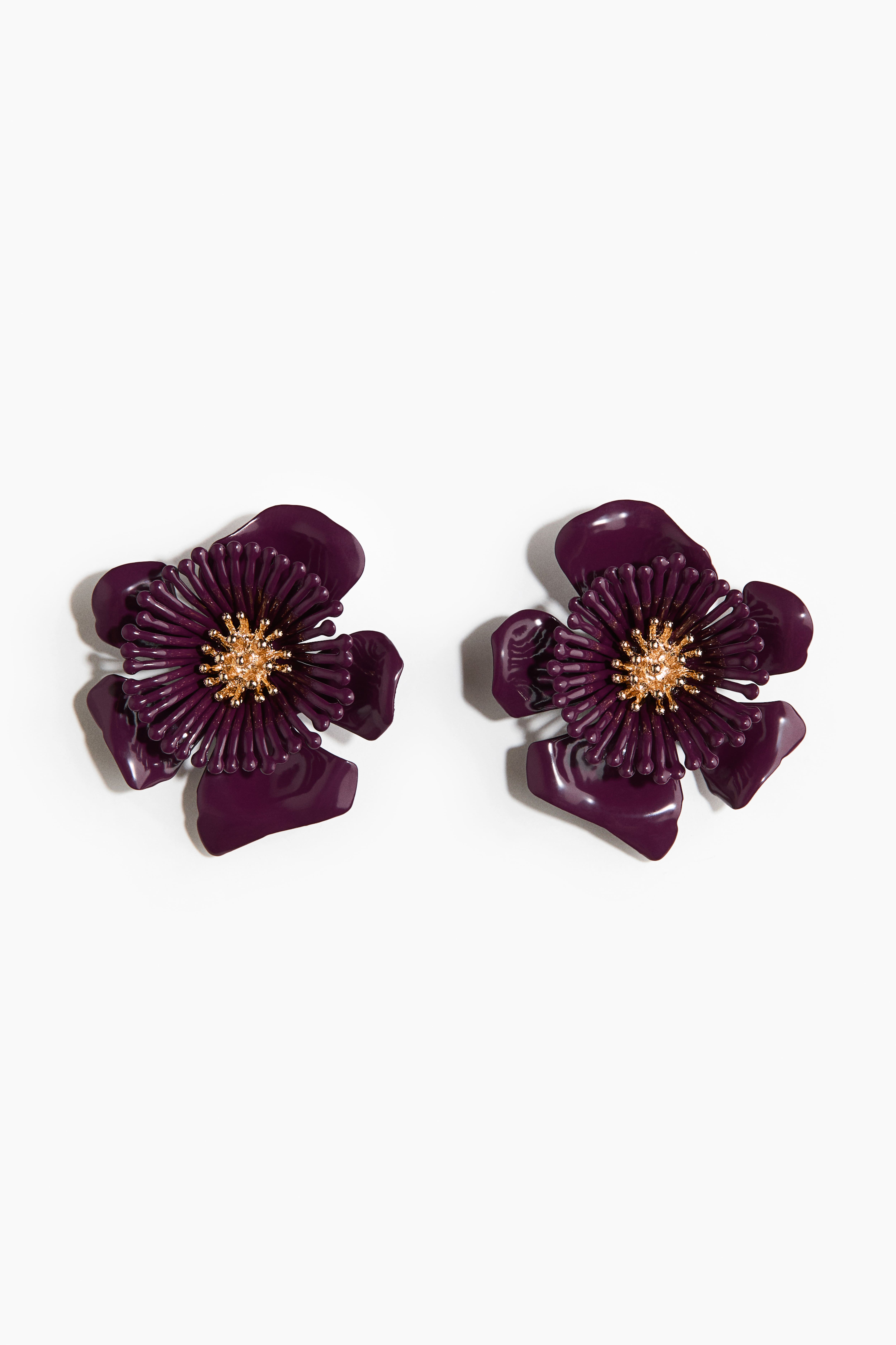 Flower-Shaped Statement Earrings