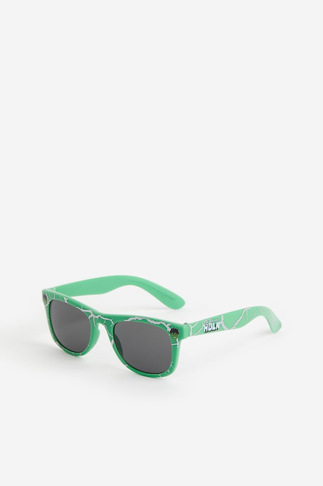 Motif-detail sunglasses - Green/The Hulk/Red/Spider-Man/Blue/Batman - 1