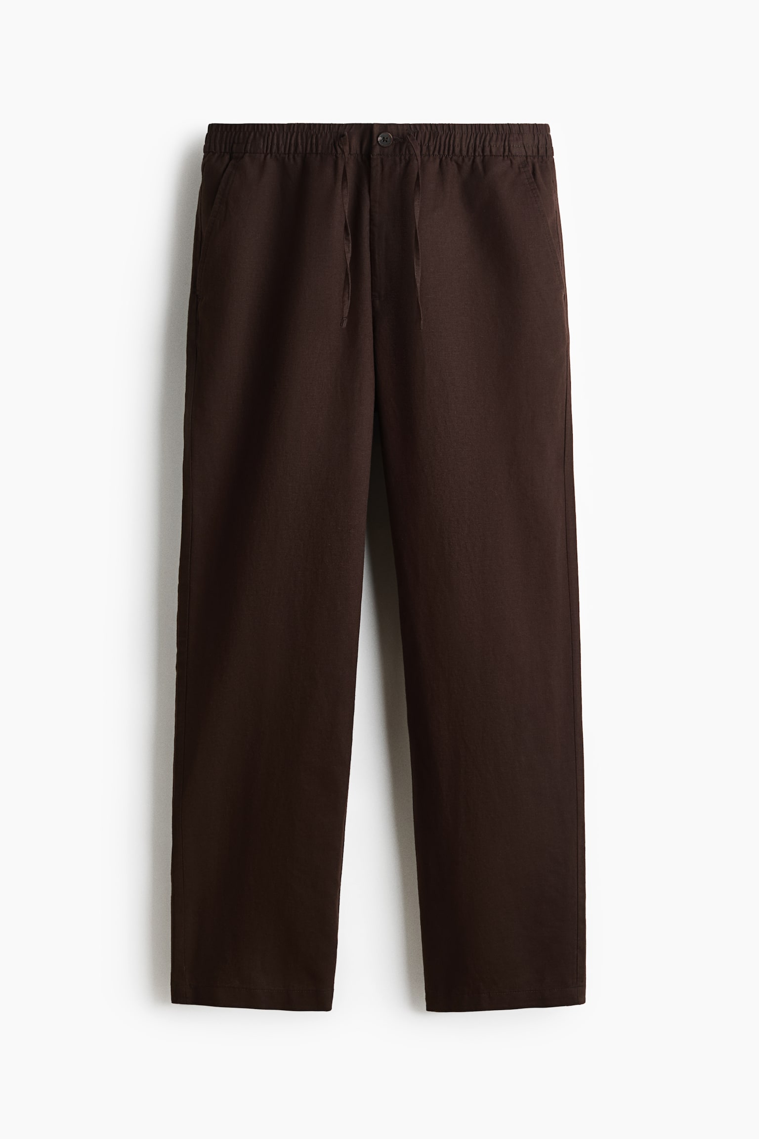 Regular Fit Linen-blend trousers - 2