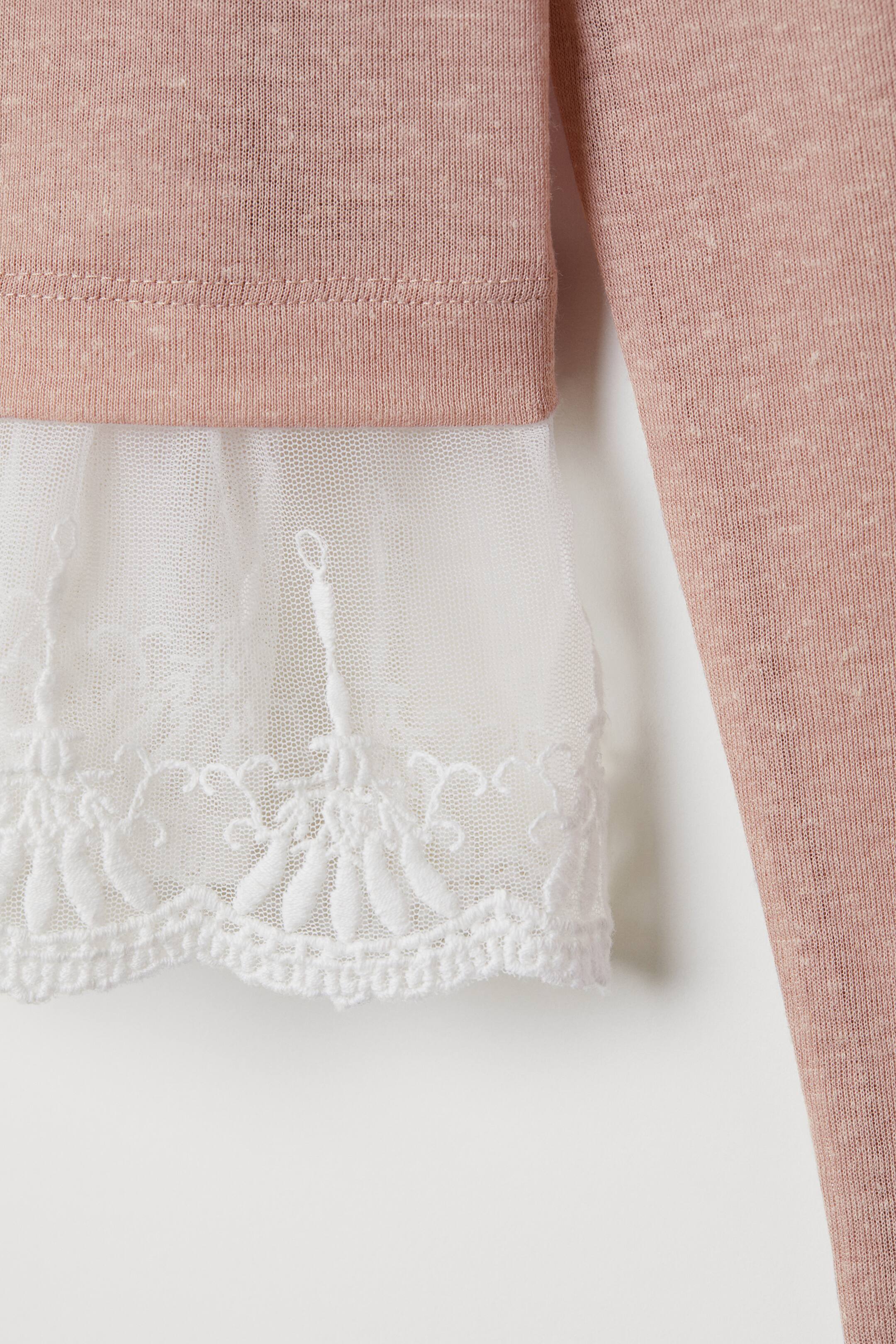 Top dentelle roses