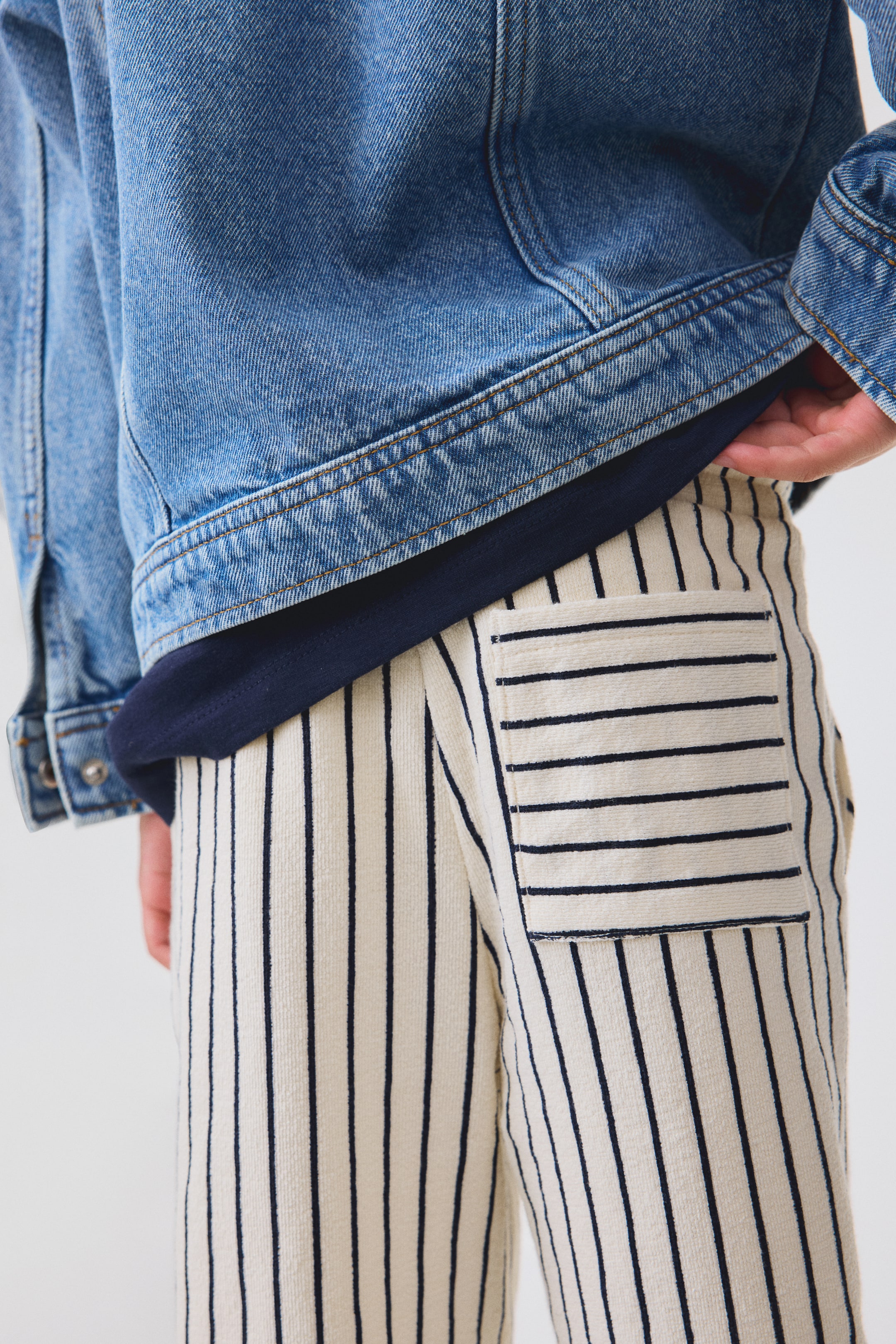 Pantalon à cordon en jersey texturé