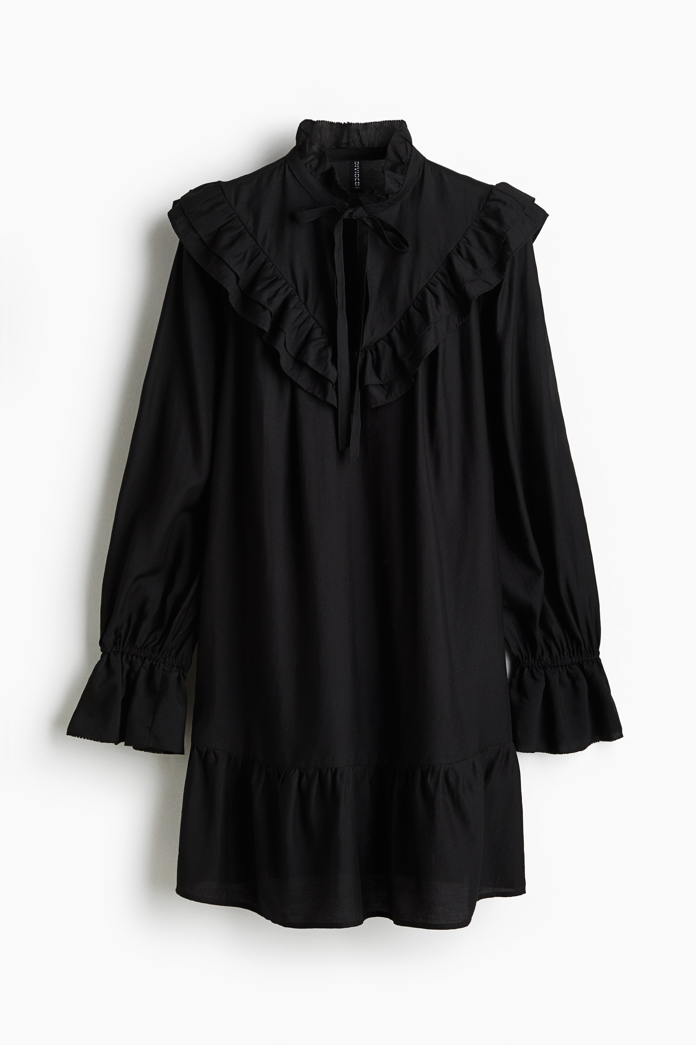 Volangklänning - Black/Burgundy