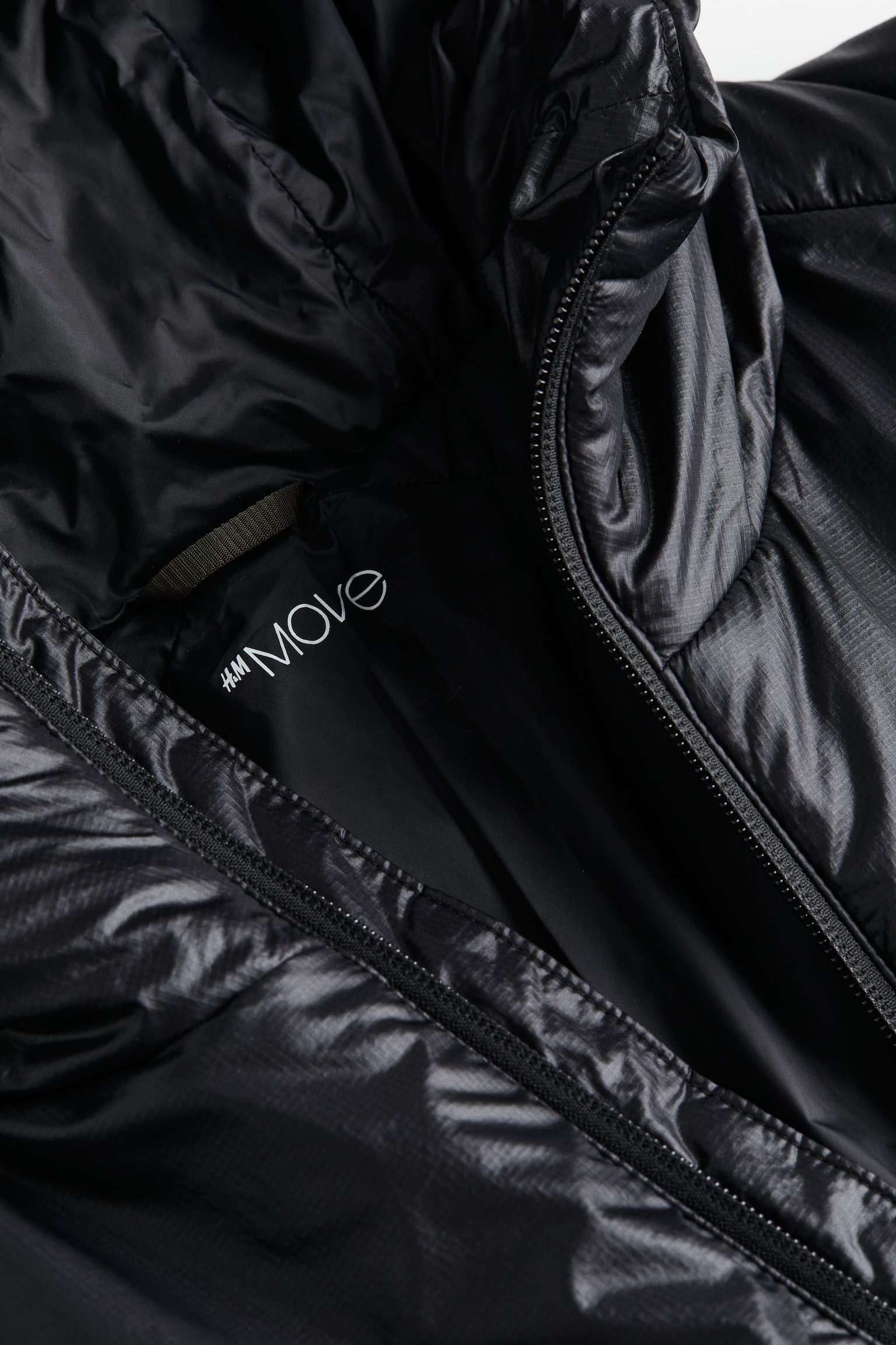 Regular Fit Insulated jacket in ThermoMove™ - Black/Dark grey - 4