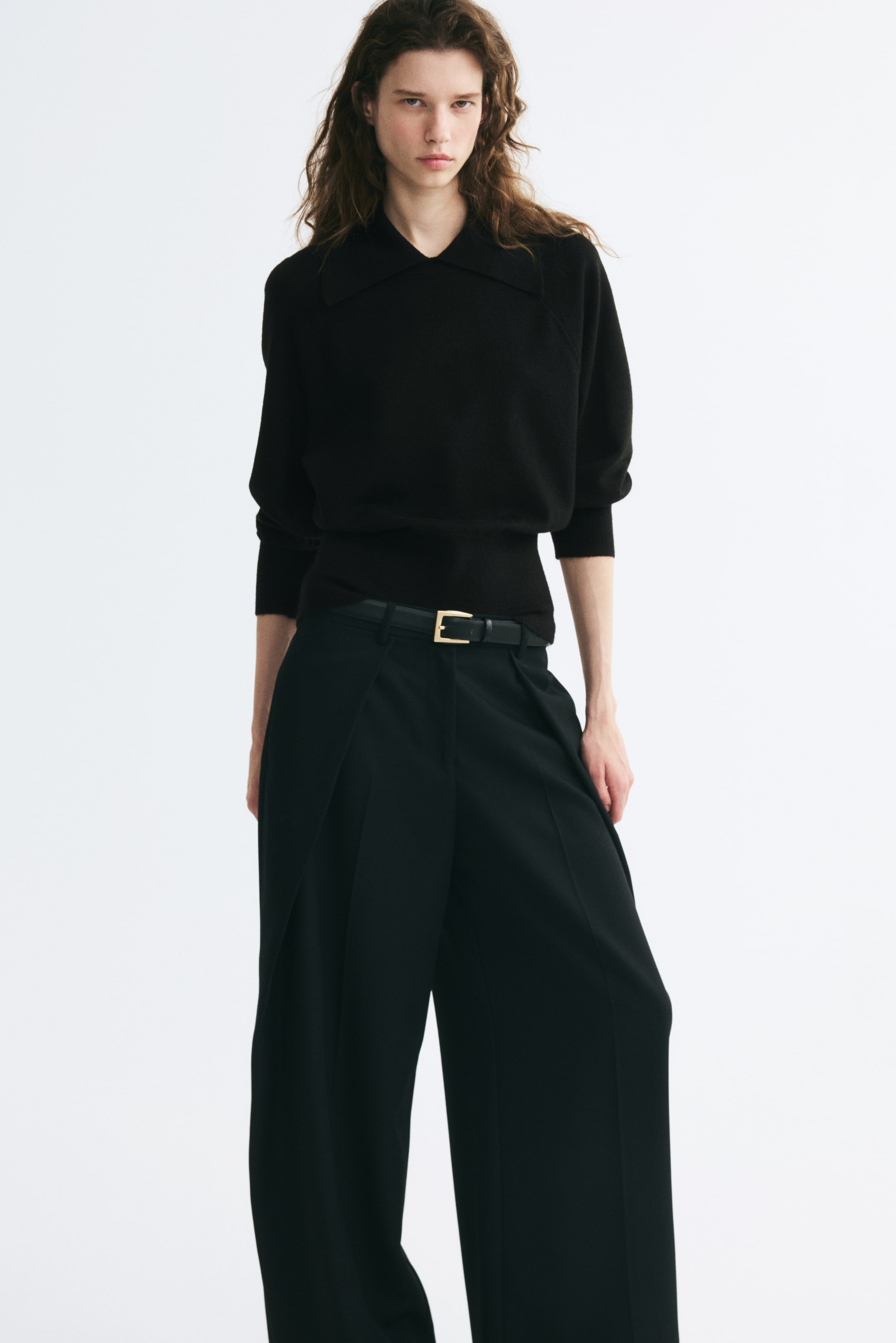 View larger image: Oversized collared jumper - Black - Ladies | H&M 1