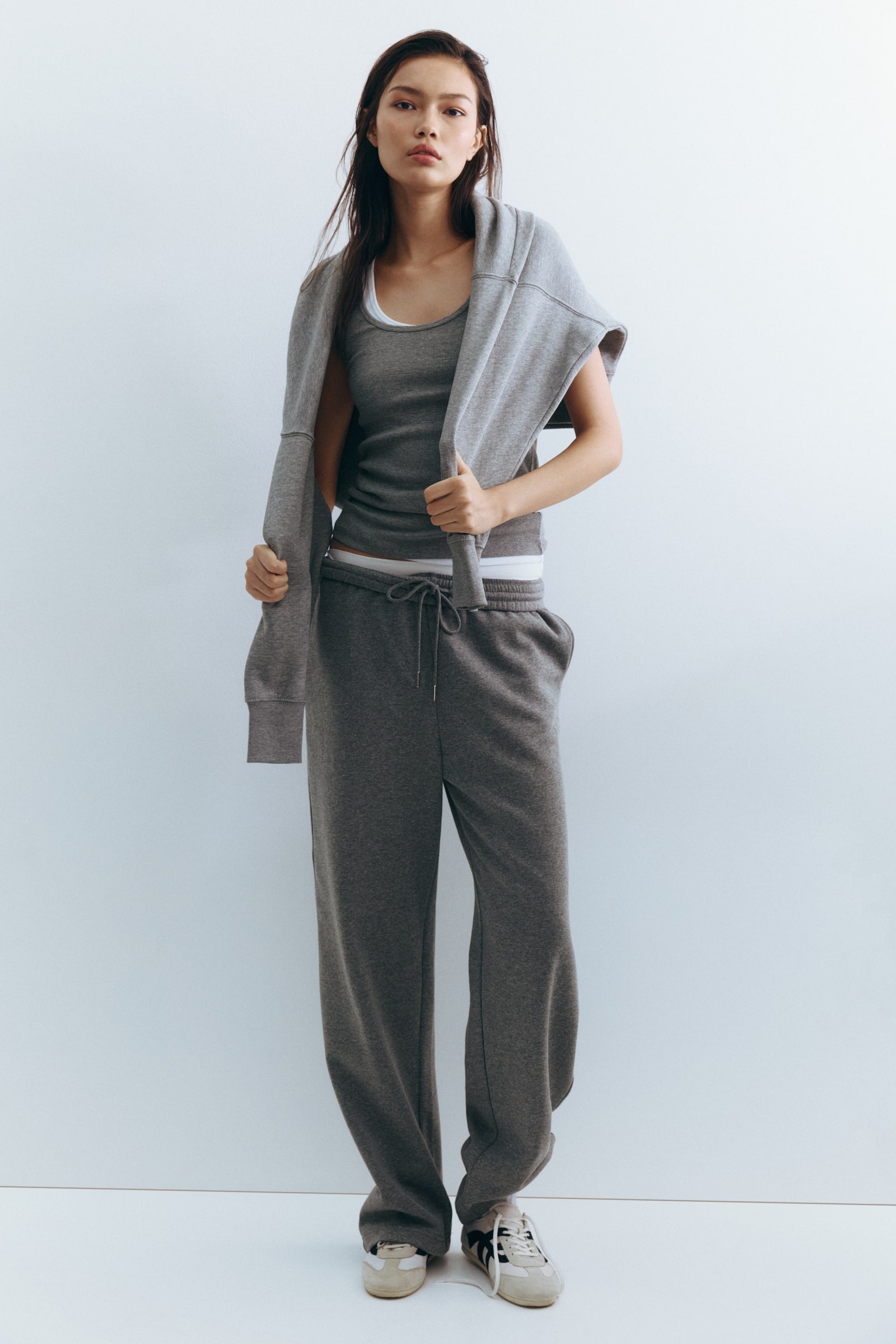 Sweatpants - Gray melange/Burgundy/Light turquoise/Black/Dark brown/Light gray melange/Cream/Navy blue - 4