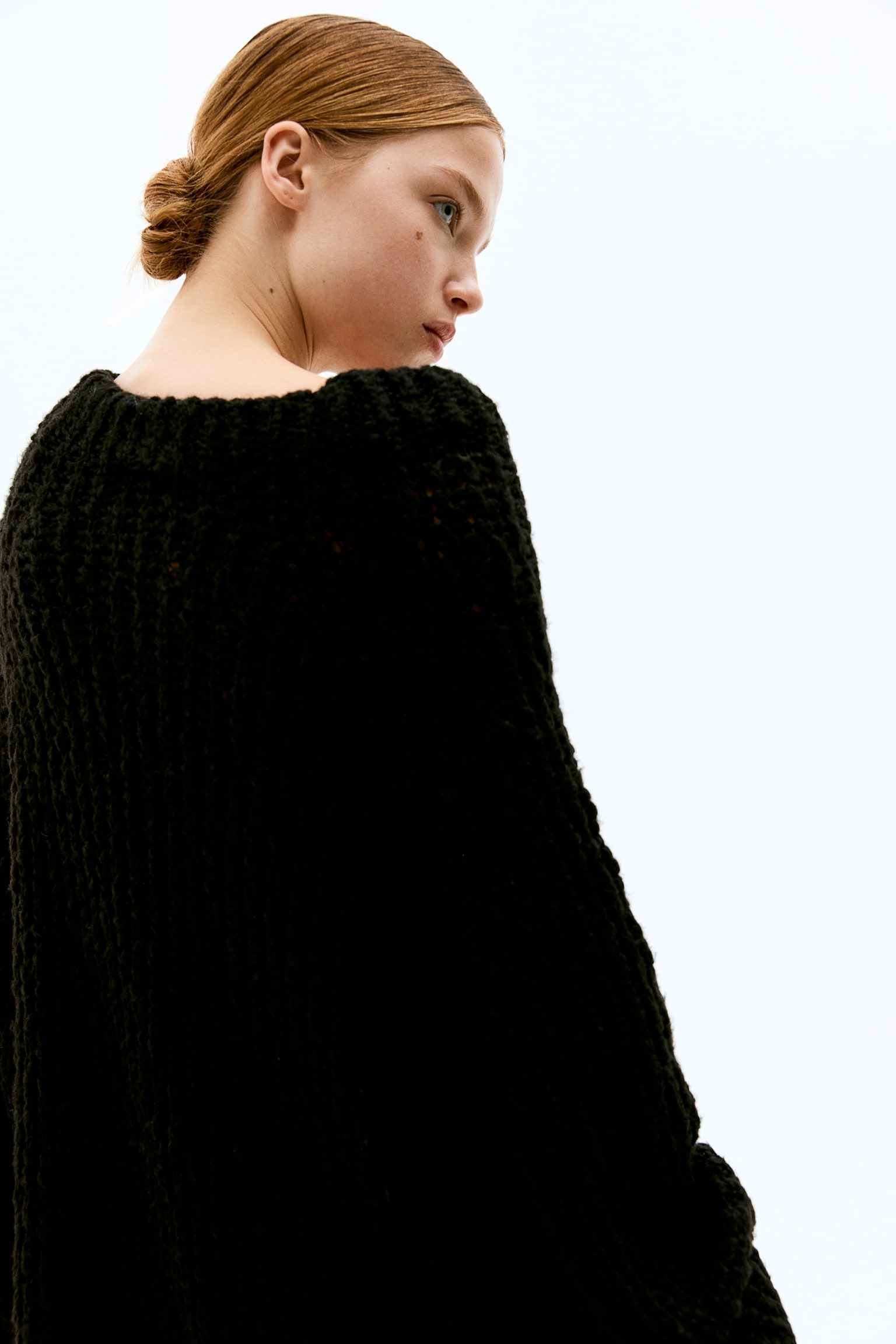 Rib-knit dress - Black/Greige - 4