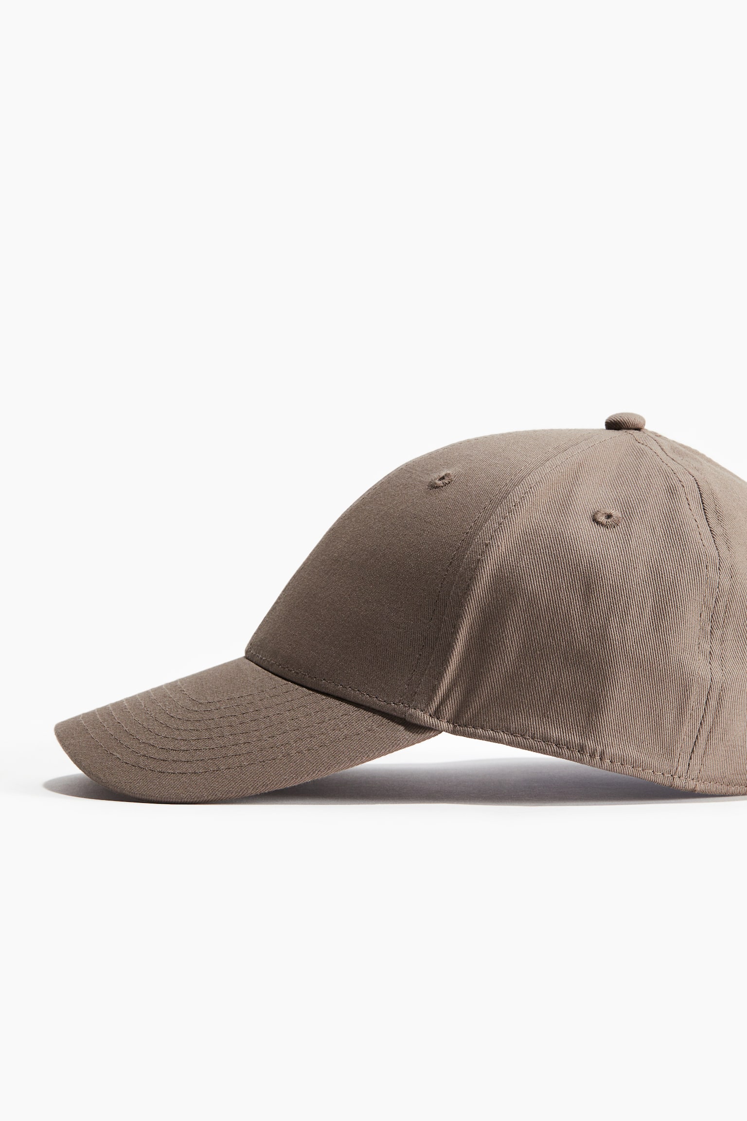 Cotton twill cap - Dark beige/Black/Beige - 2