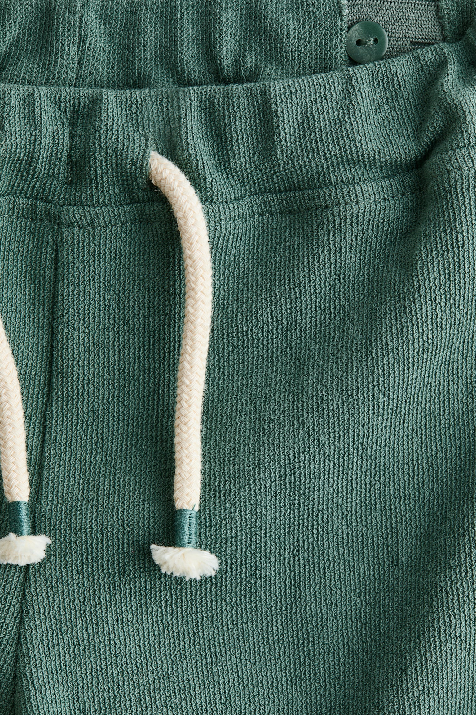 Pantaloni din jerseu texturat - Verde/Bej-deschis/Crem/cu dungi albastru-închis/Bleumarin/dungi - 2