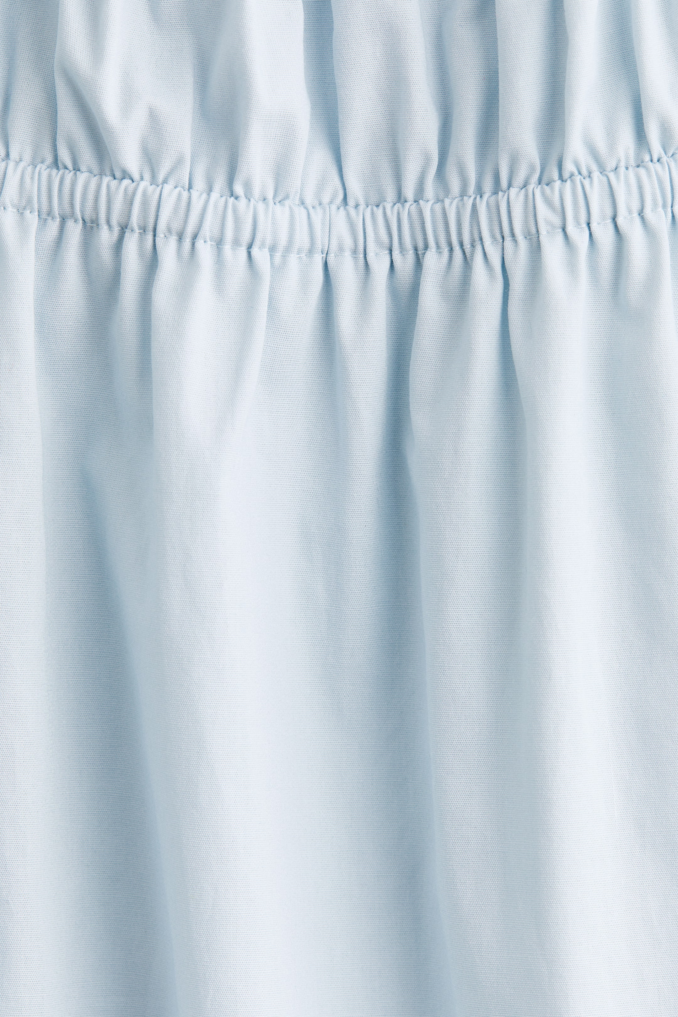 Robe en popeline avec manches bouffantes