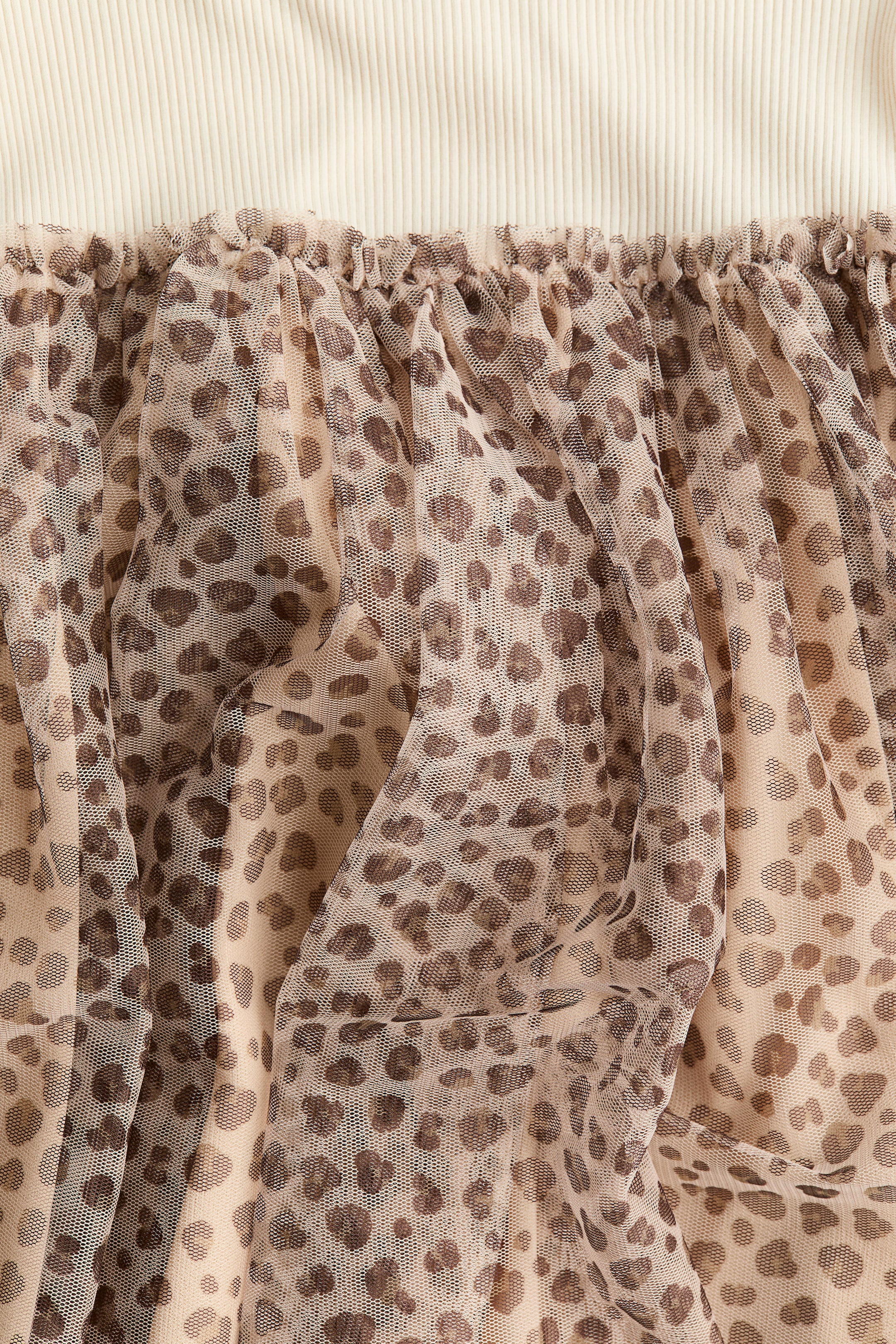 View larger image: Tulle Dress - Light beige/leopard print - Kids | H&M US 2