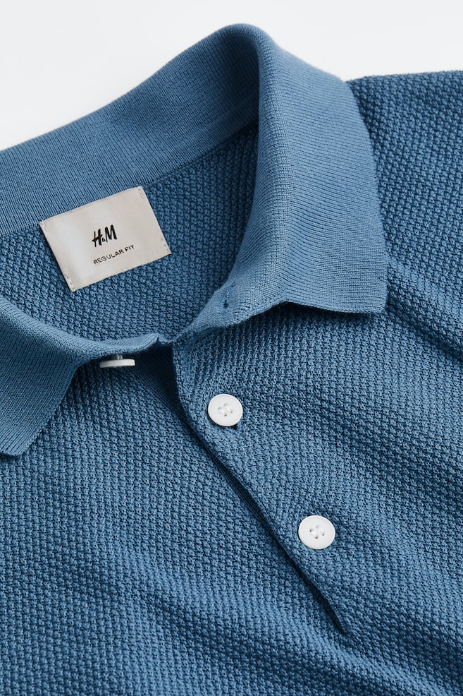 Poloshirt Regular Fit - Blå/Mørkegrøn - 5