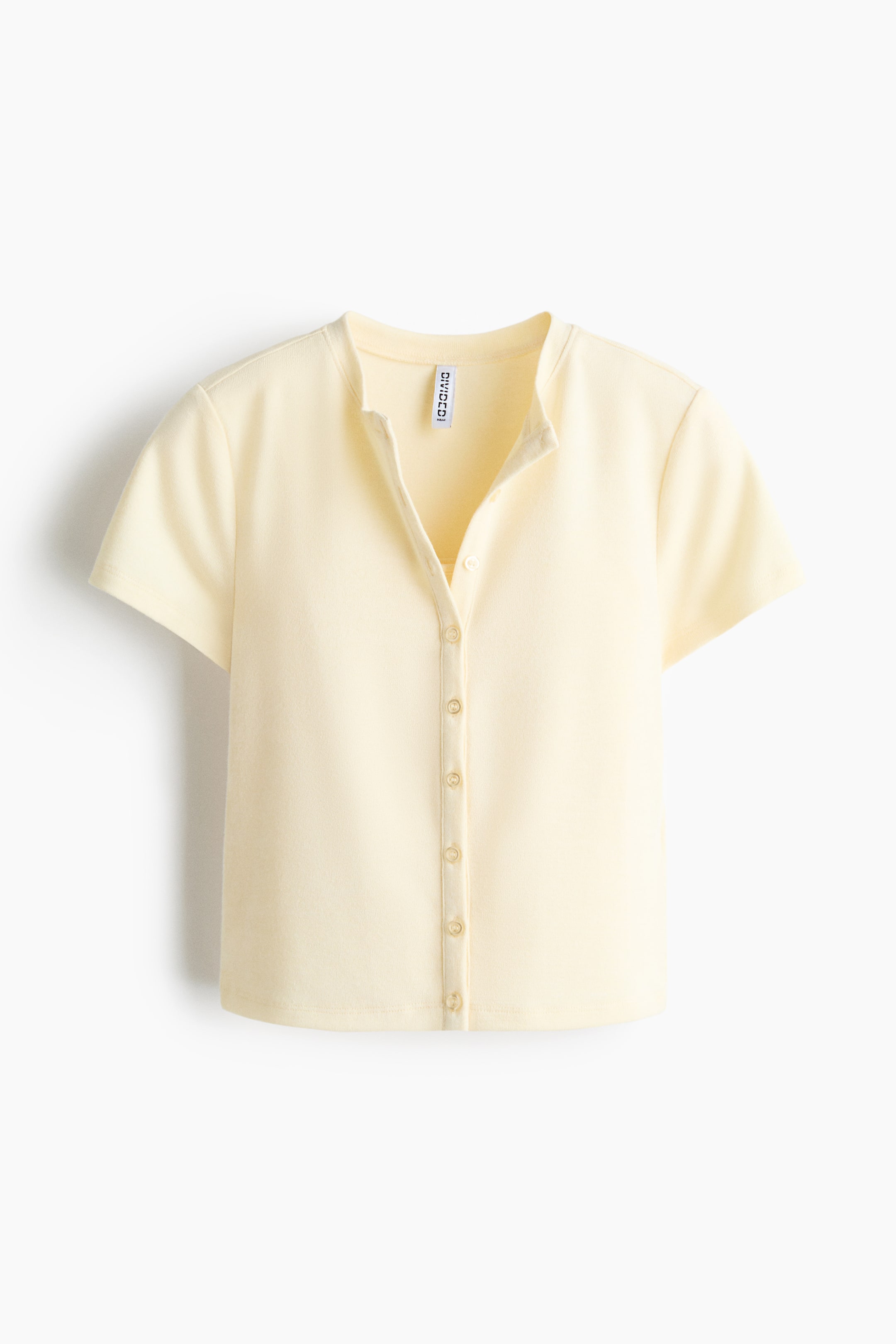 View larger image: Layered short-sleeved cardigan - Pale yellow - Ladies | H&M 1