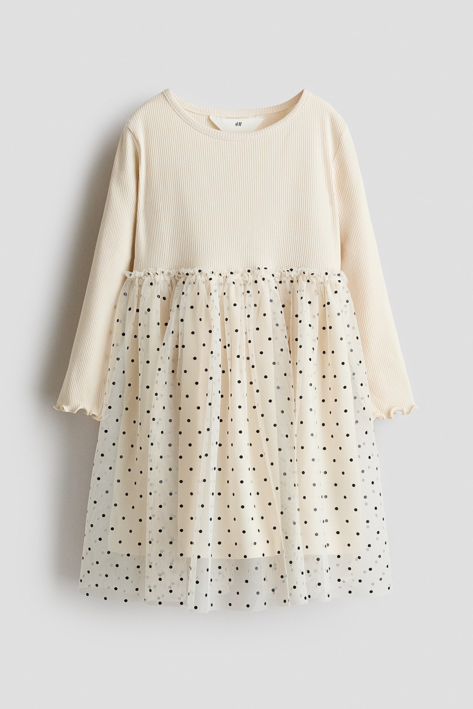 Tulle Dress - Light beige/dotted/Red/Light pink/cherries/Light beige/leopard print/Dusty pink/stars/Beige/leopard print