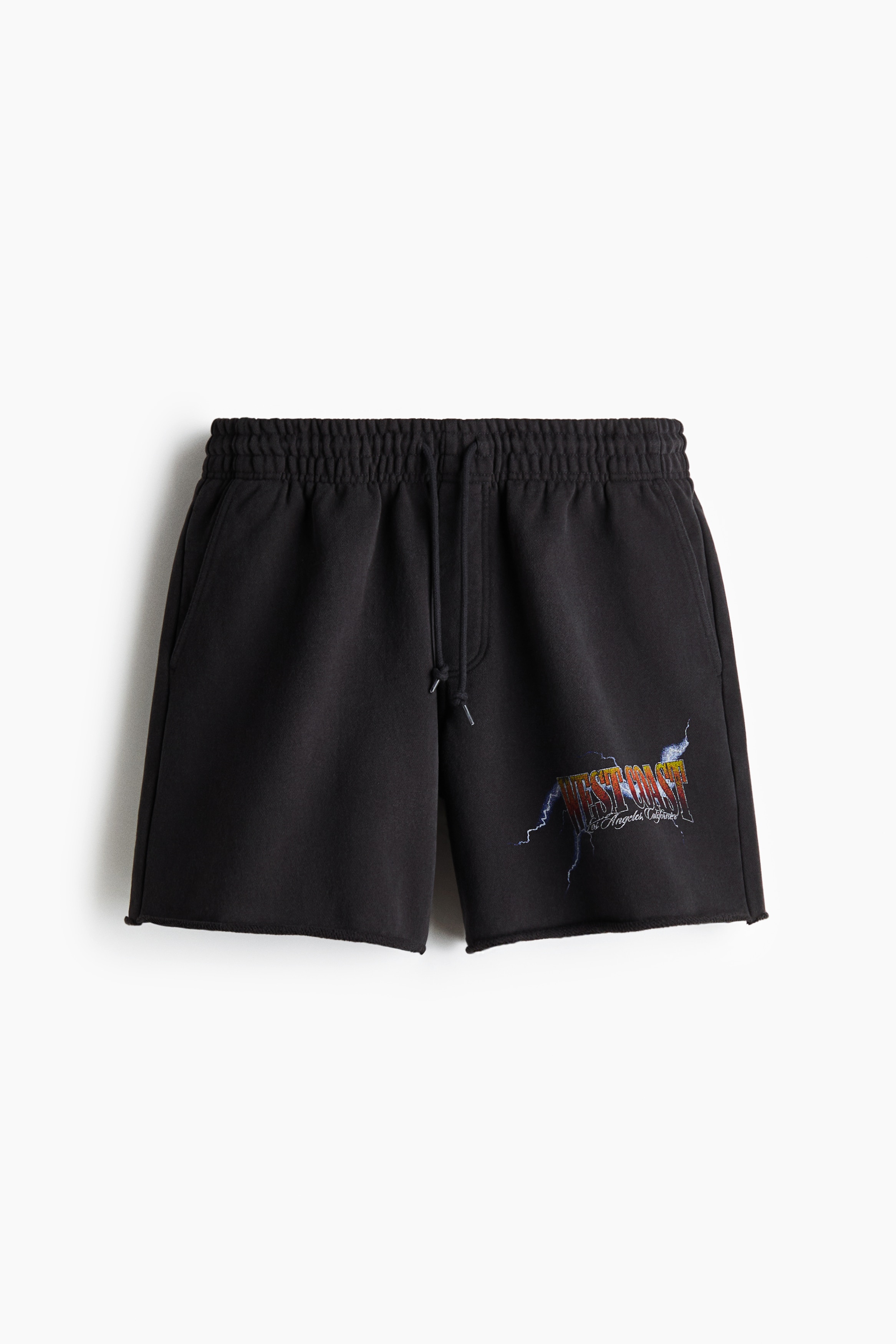 Relaxed Fit Printed sweatshorts - Black/West Coast