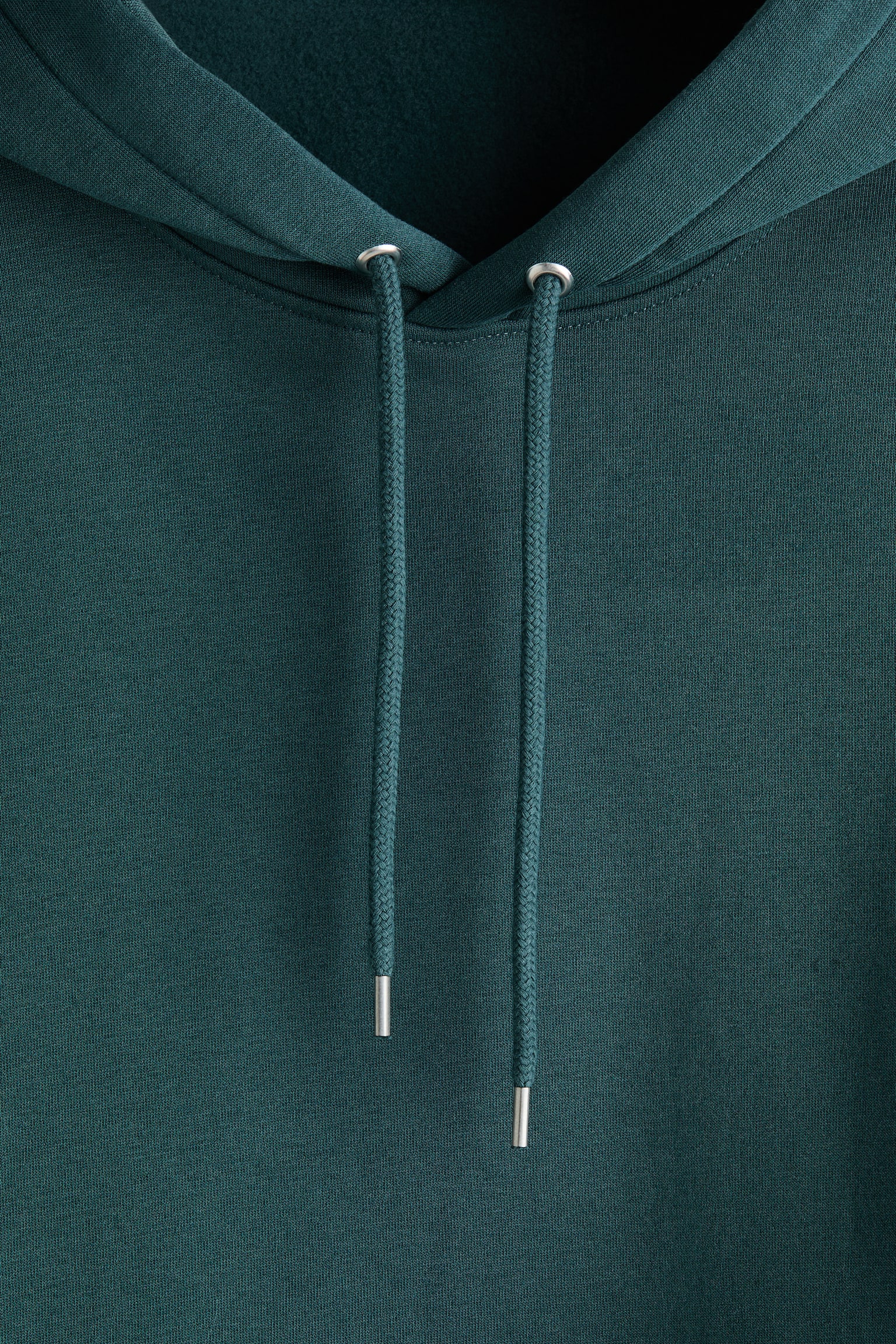 Felpa con cappuccio Loose Fit - Blu petrolio scuro/Nero/Prugna/Marrone scuro/Blu navy/Grigio chiaro mélange/Grigio scuro/Azzurro/Verde bosco scuro/Beige/Bordeaux/Greige scuro/Bianco/Verde kaki scuro - 2