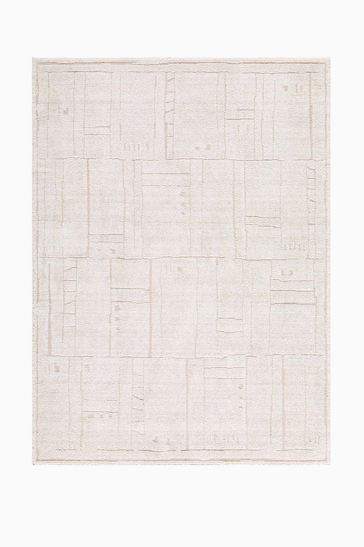 Alba Modern Graphic Rug - Cream