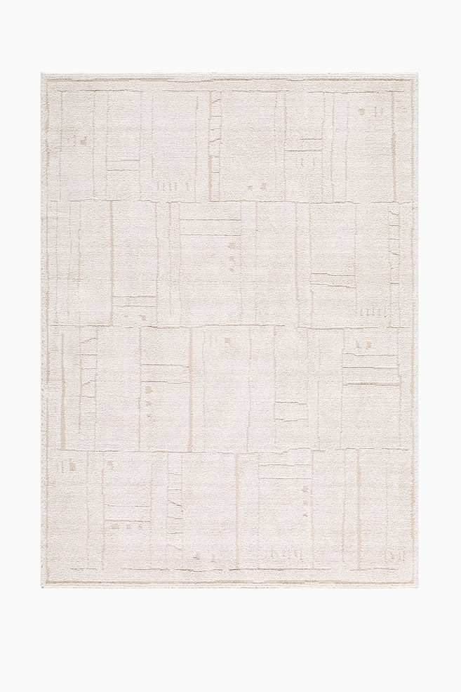 Alba Modern Graphic Rug - Cream - 1