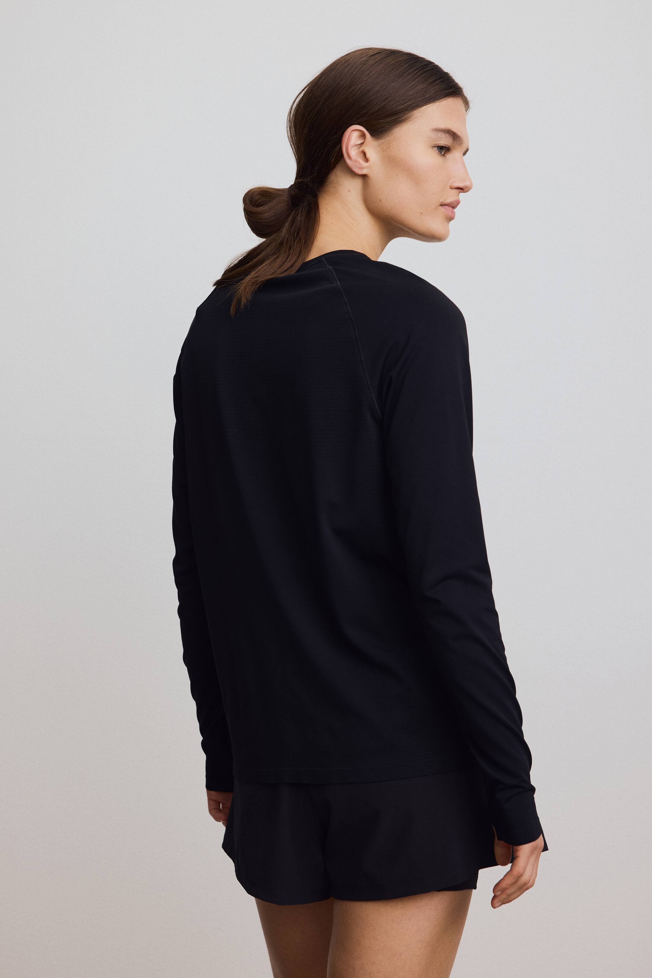 Grotere afbeelding bekijken: Seamless sporttop met DryMove™ - Zwart - DAMES | H&M BE 4
