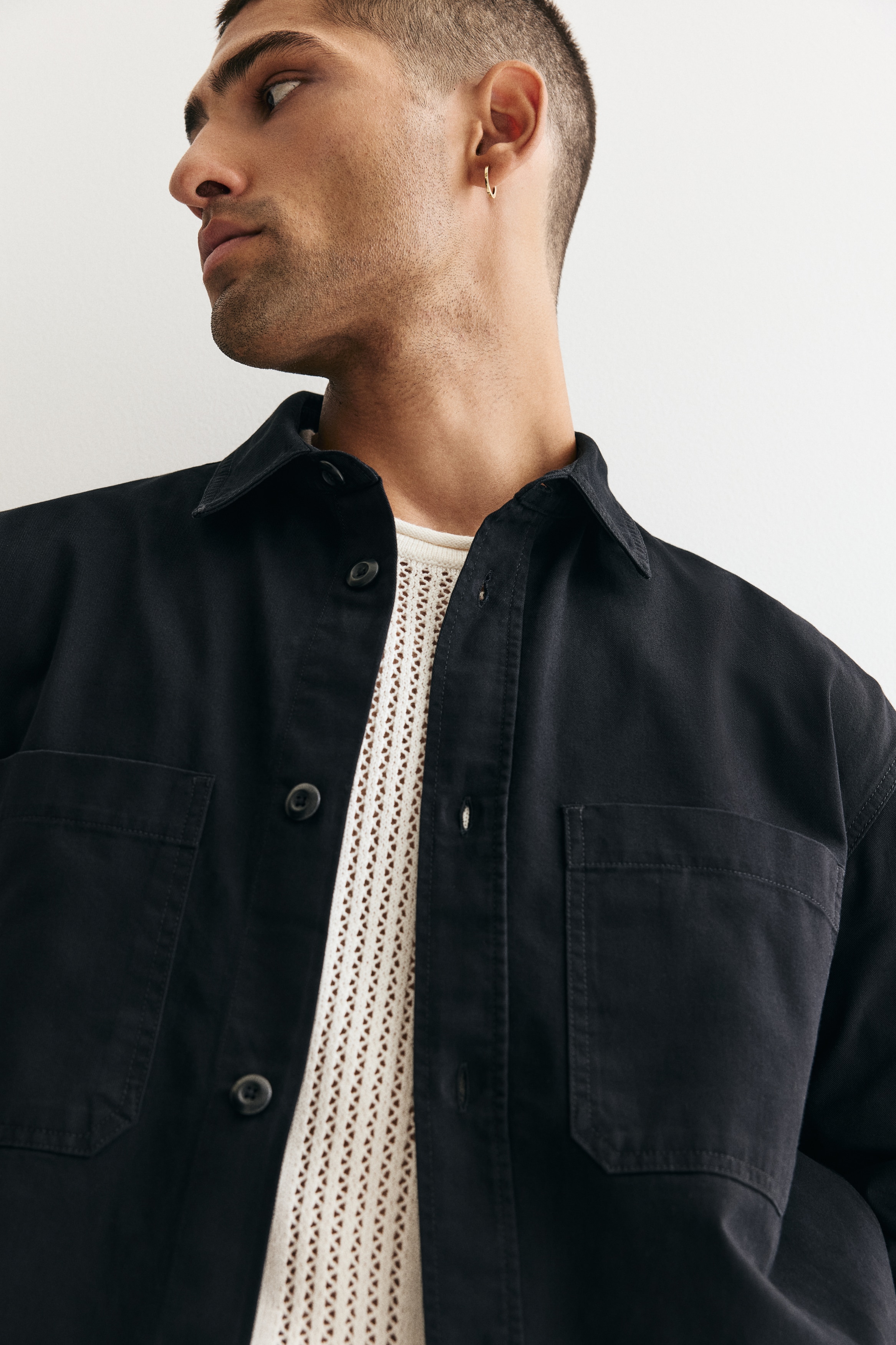 Relaxed Fit Twill overshirt