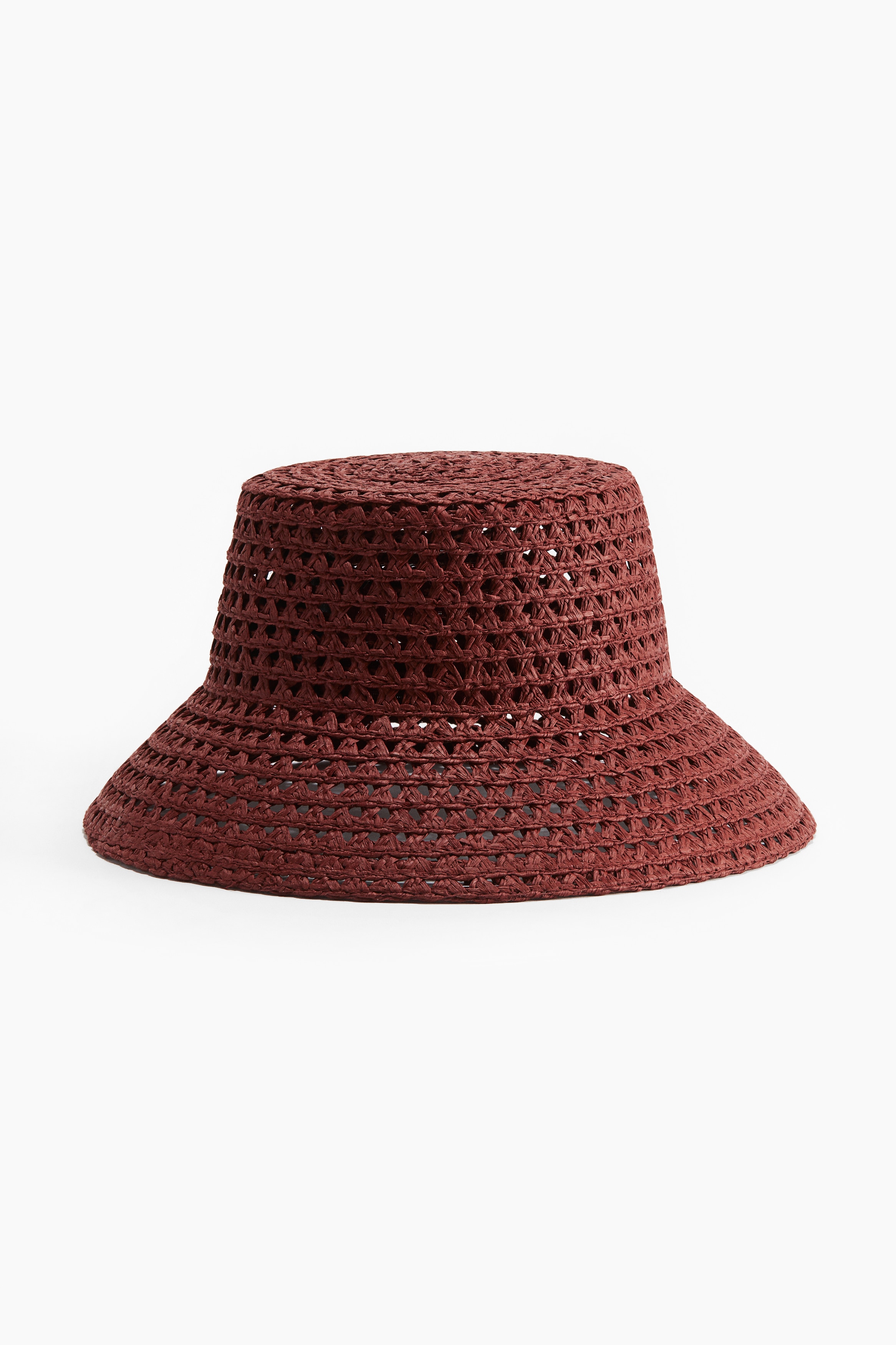 Straw hat - Dark red
