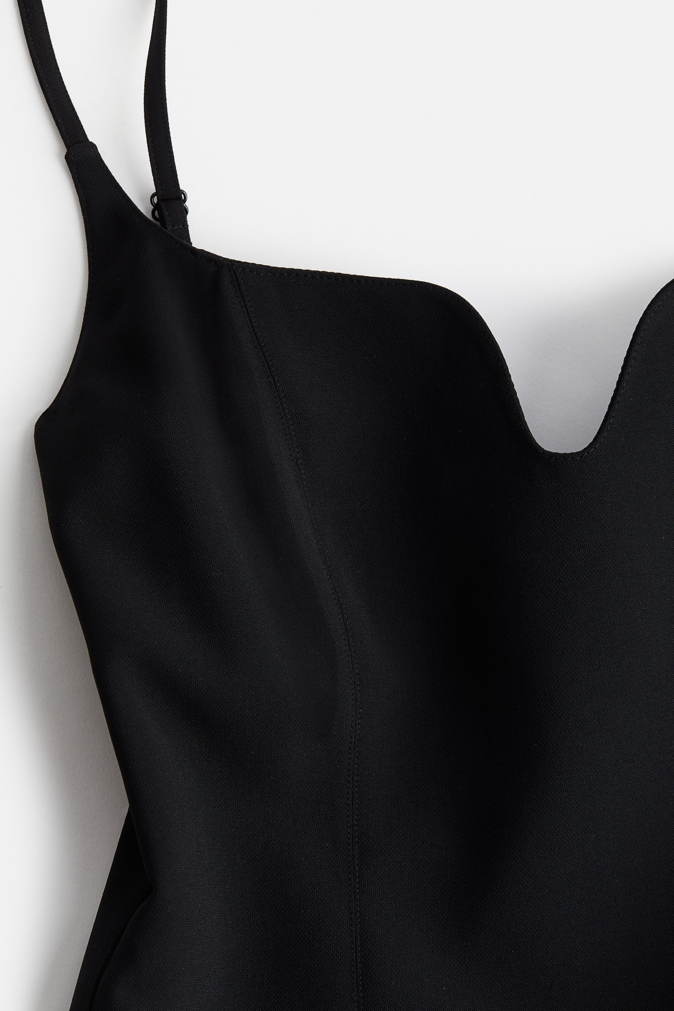 View larger image: Asymmetric Dress with Layered Skirt - Black - Ladies | H&M US 4