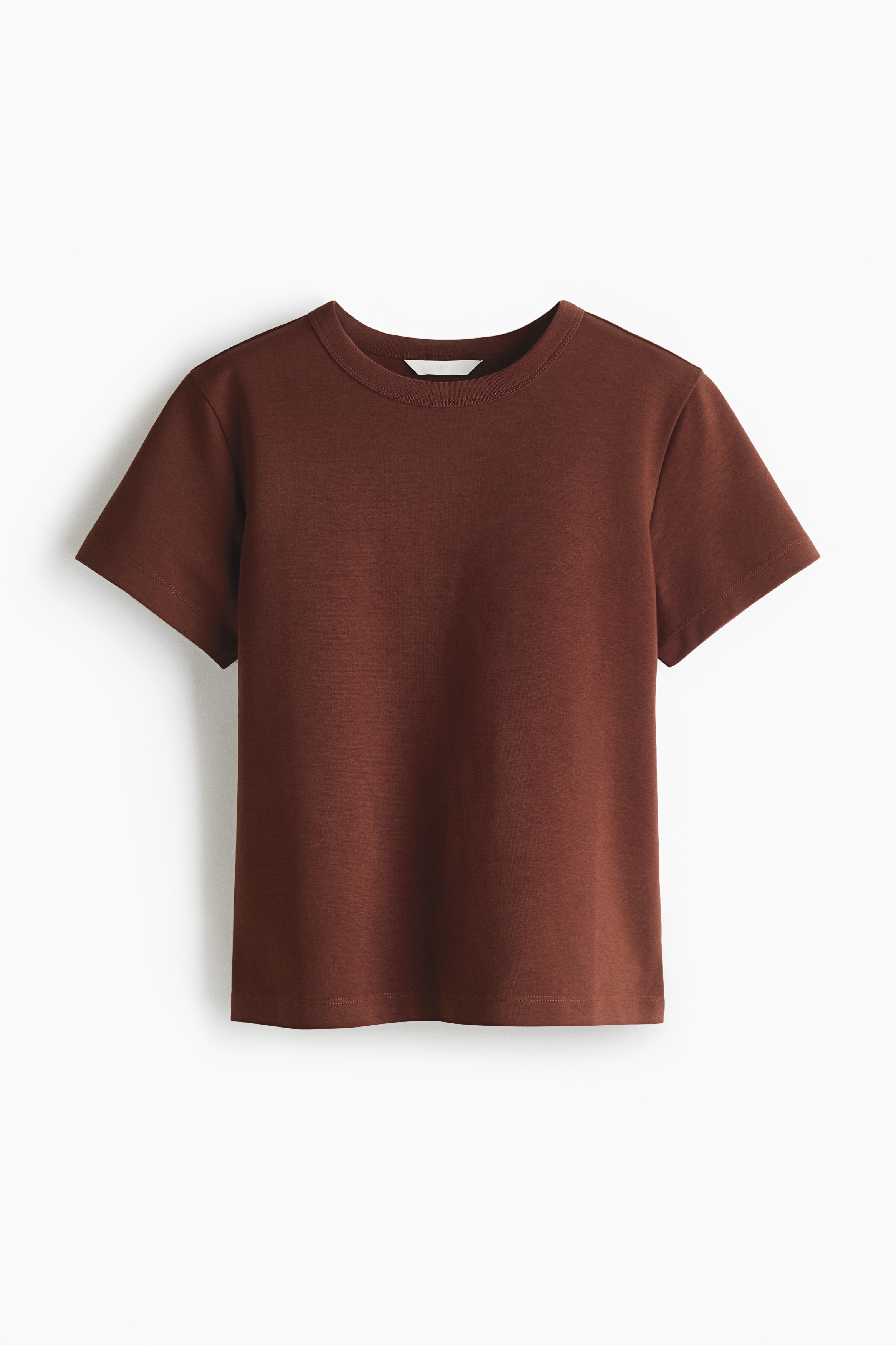 Cotton T-Shirt - Brown/Black/White/black striped/Light beige/black striped/Dark gray melange/White/Black/white striped/Red/Yellow/striped/Burgundy