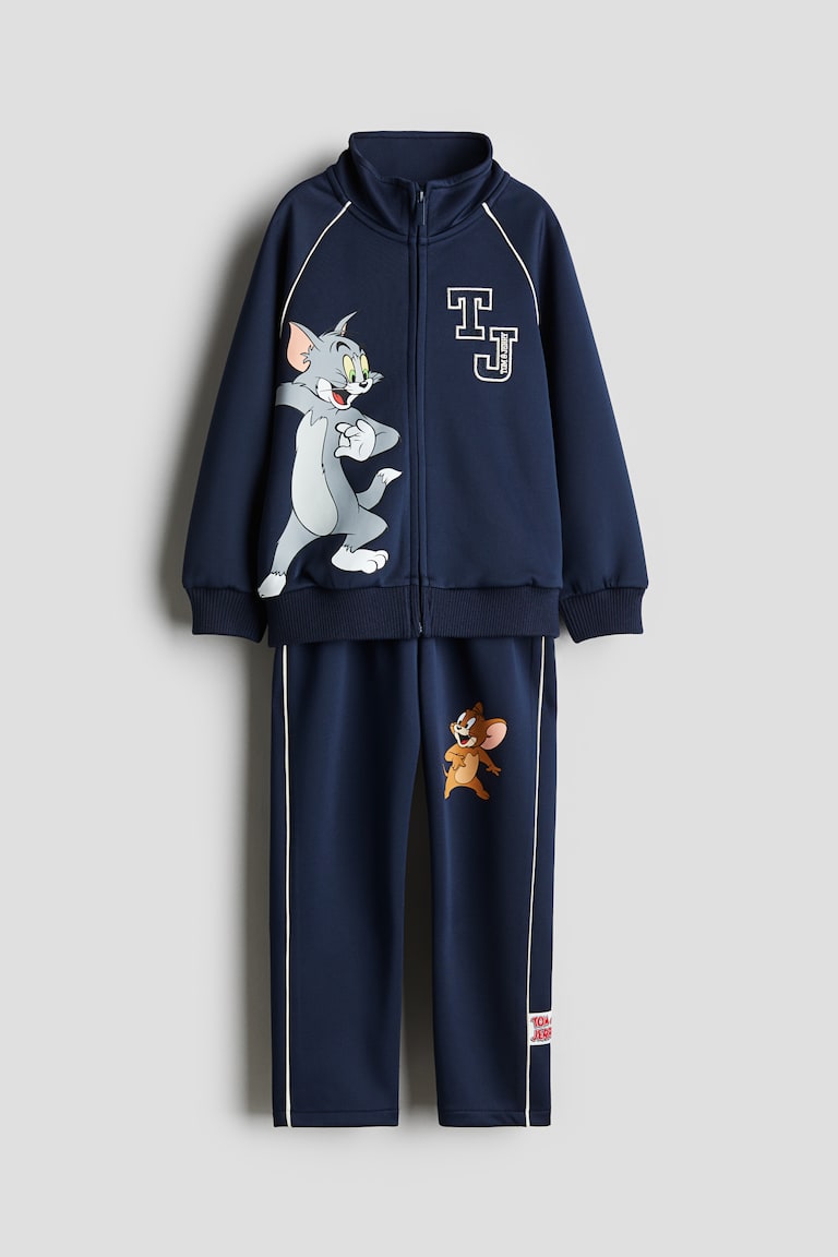 Tuta sportiva in neoprene Blu scuro/Tom Jerry BAMBINO H&M IT