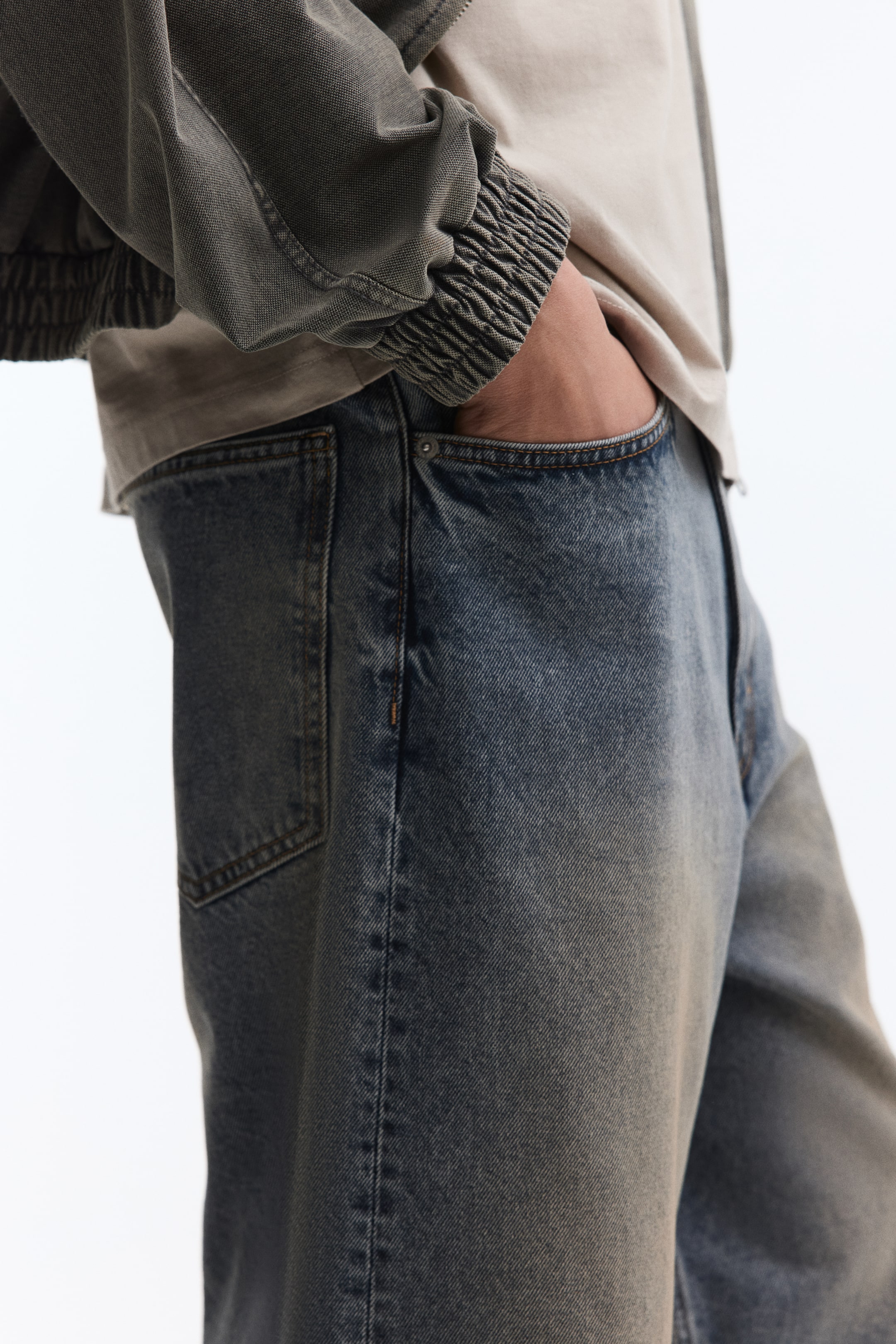 Short ample en denim