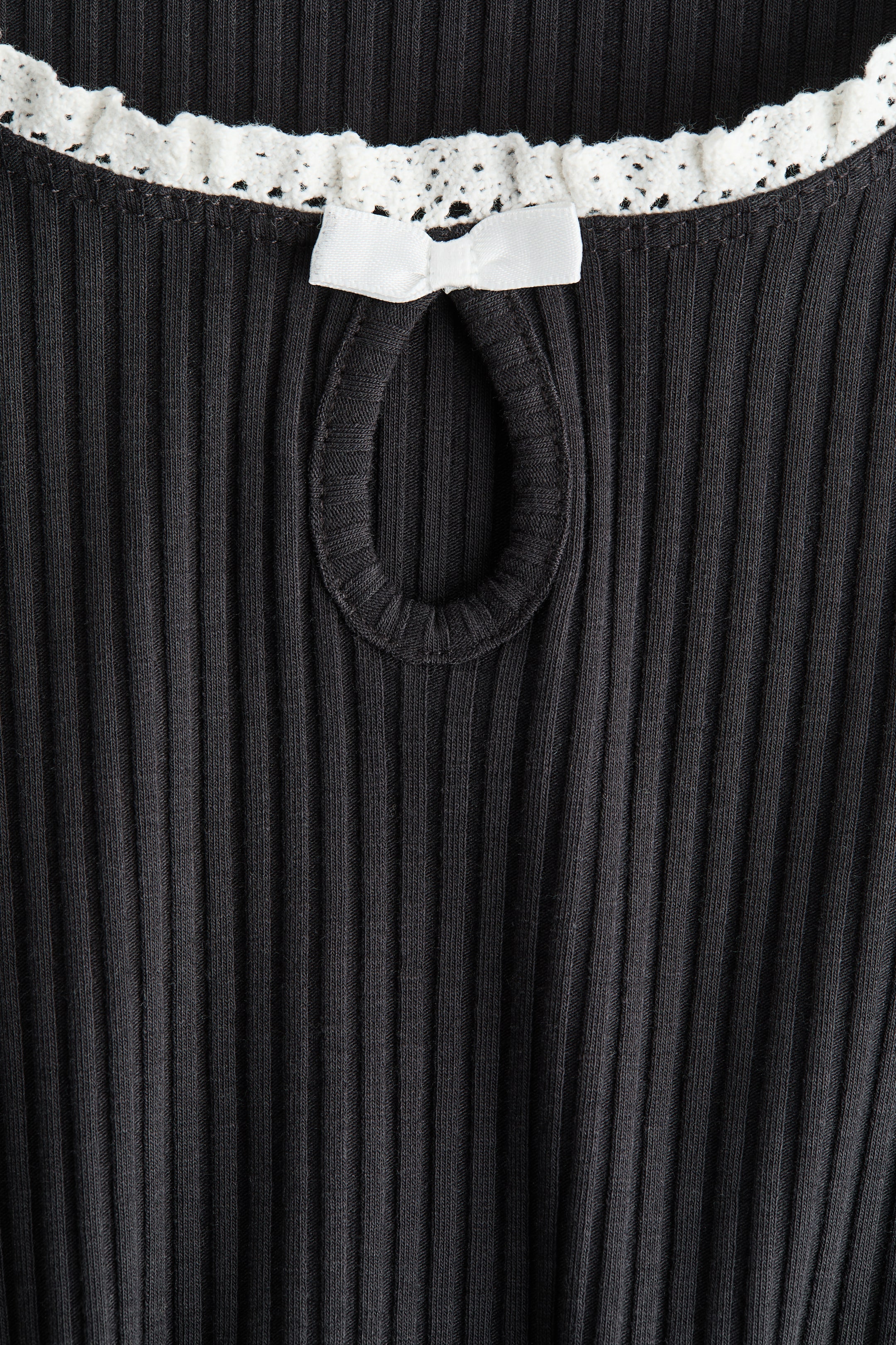 Xem ảnh lớn hơn: Váy gân nổi cổ chữ U - Màu xám đậm - Ladies | H&M VN 5