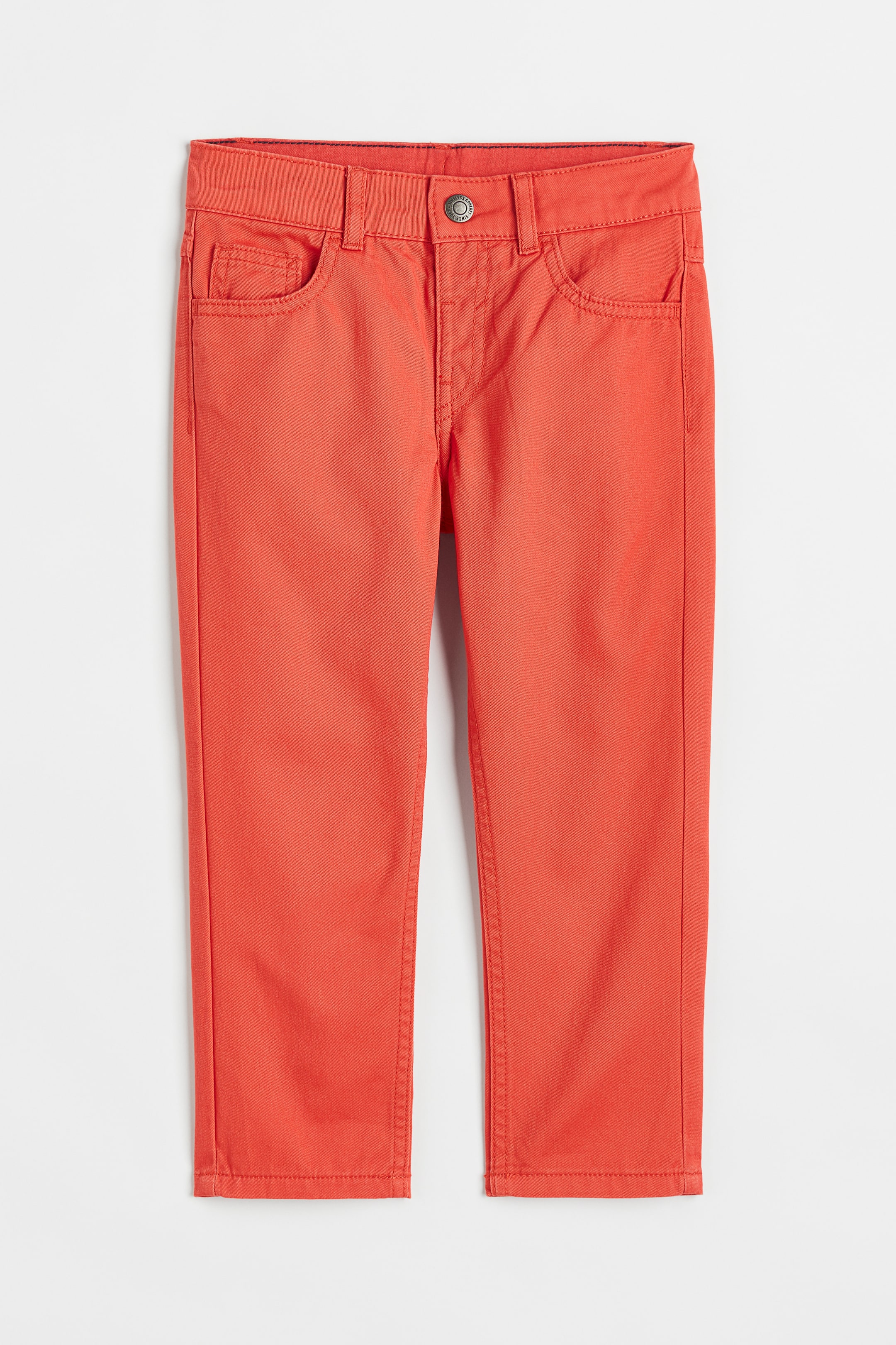 View larger image: Relaxed Fit Twill Pants - Coral - Kids | H&M US 1