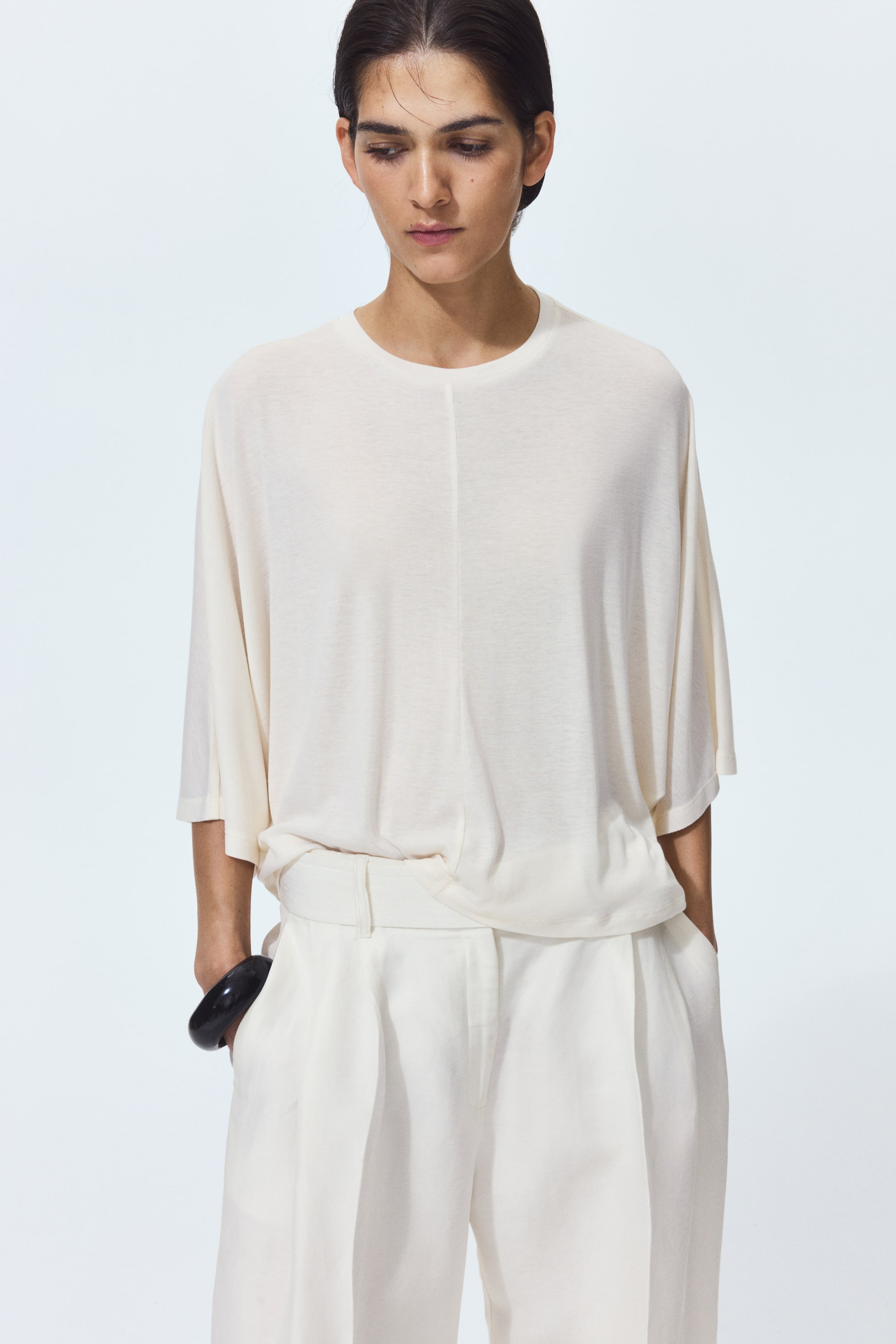 Batwing-Sleeved T-Shirt