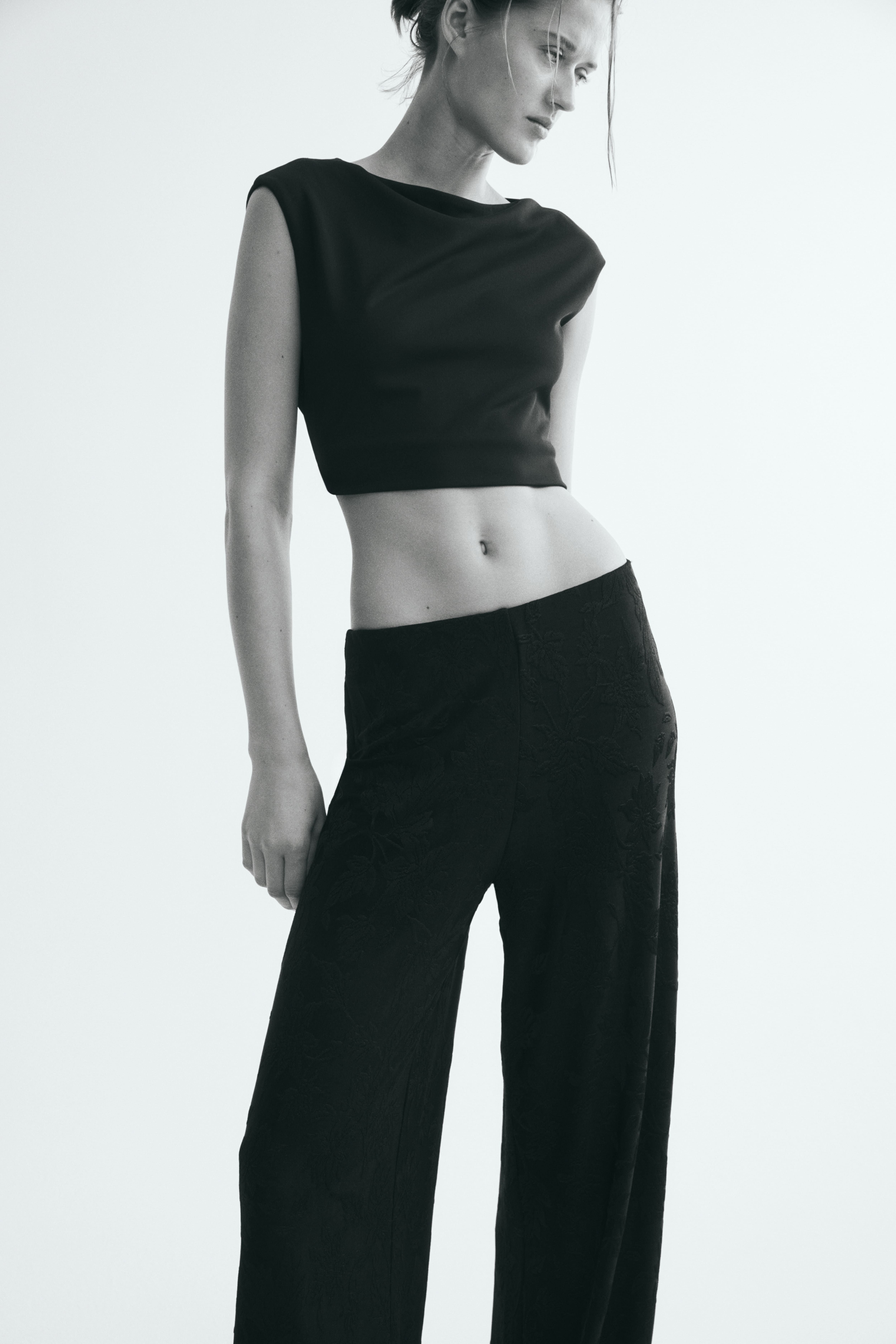 Jacquard Jersey Pull-On Pants