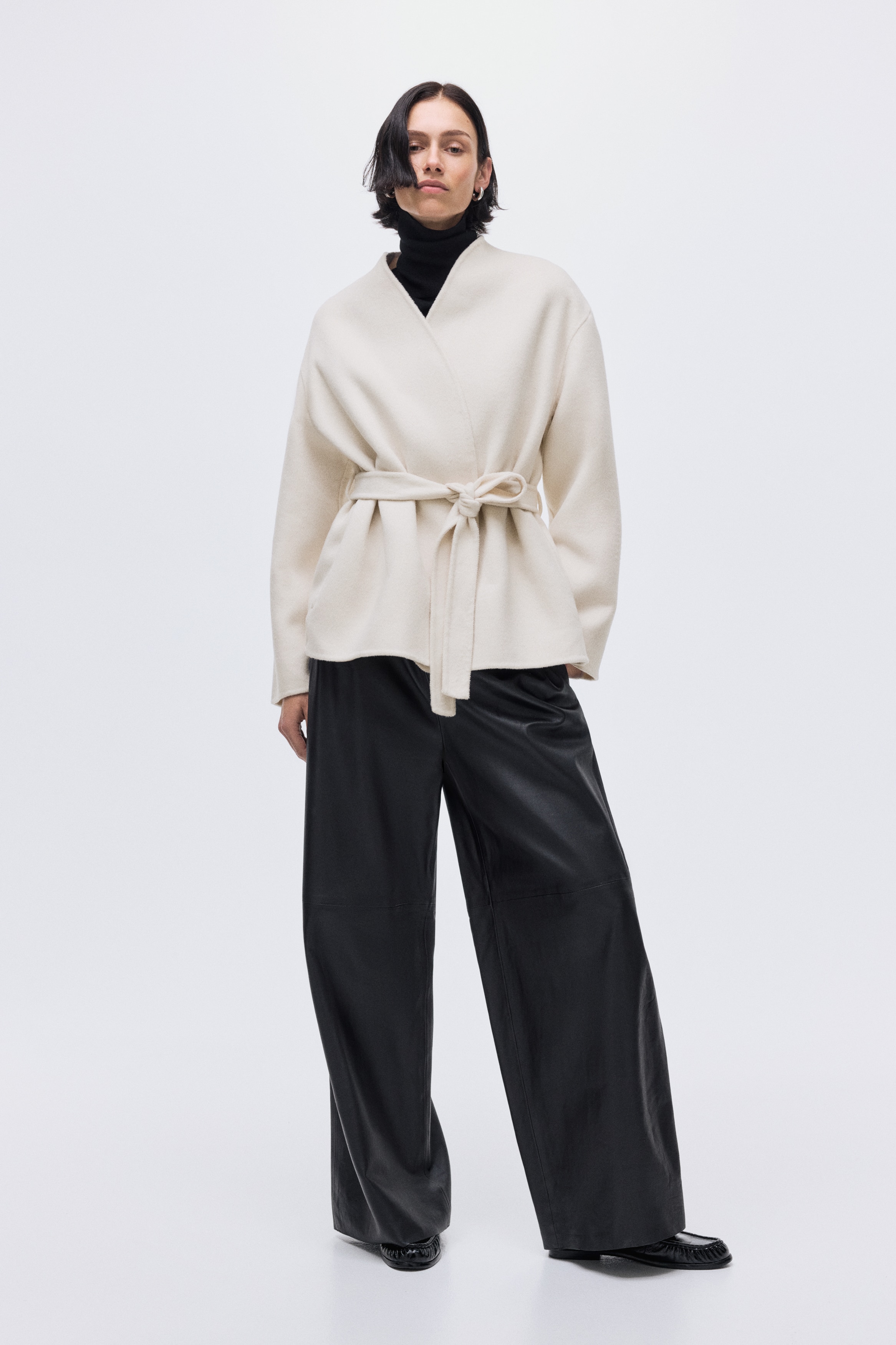 htk.hm様　【17】 Women's Light beige Handmade Wool-Blend Coat | H&M CA