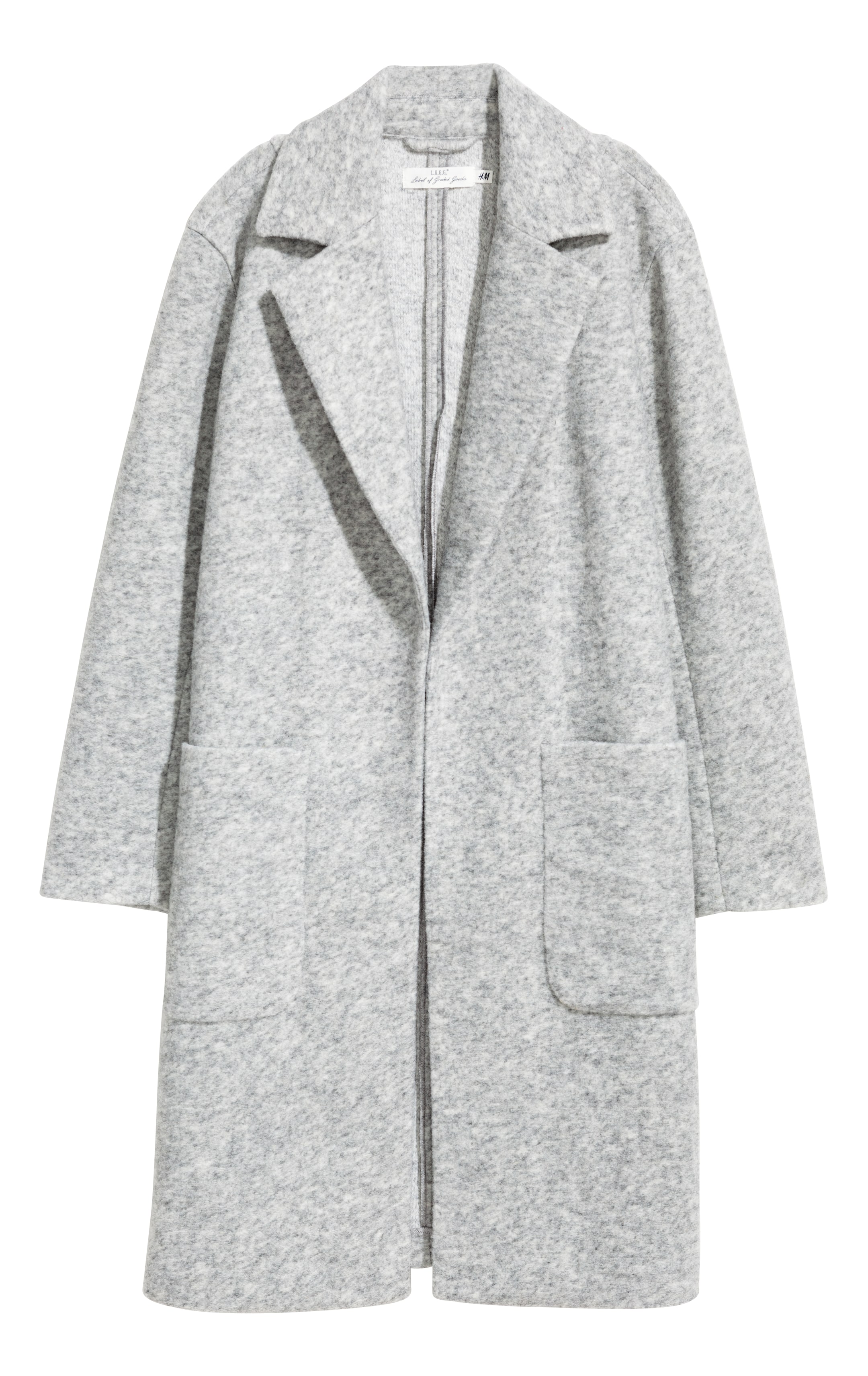 Wool-blend coat - Light grey marl - Ladies | H&M GB