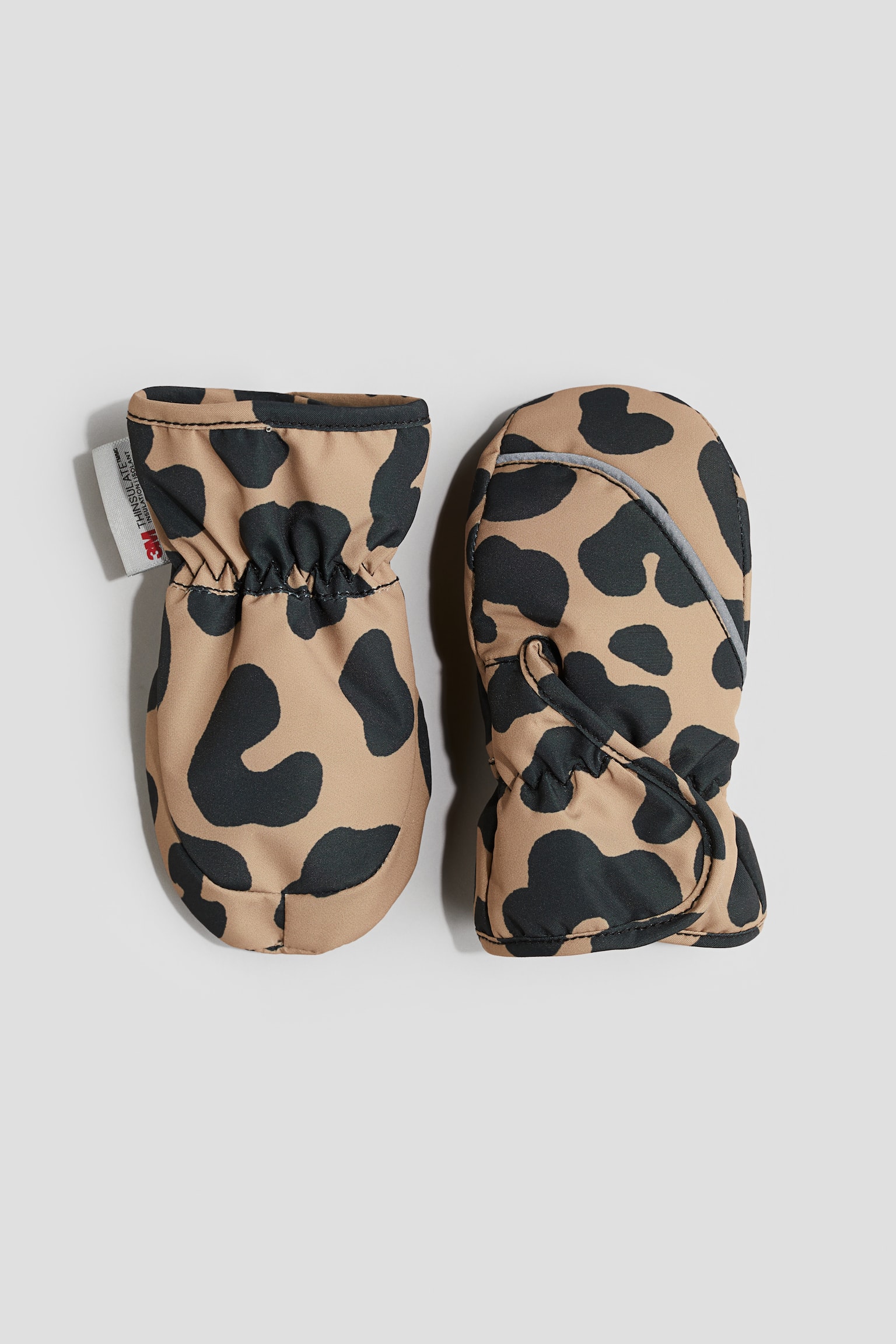 Water-repellent mittens - Beige/Leopard-print/Turquoise/Floral/Beige/Dogs - 1