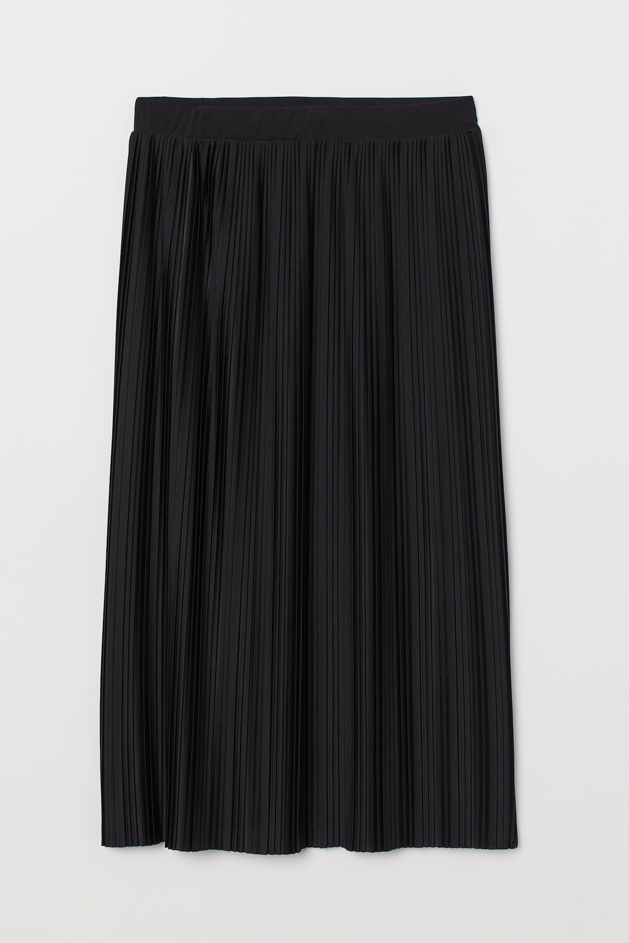 Pleated skirt - High waist - Midi - Black - Ladies | H&M GB