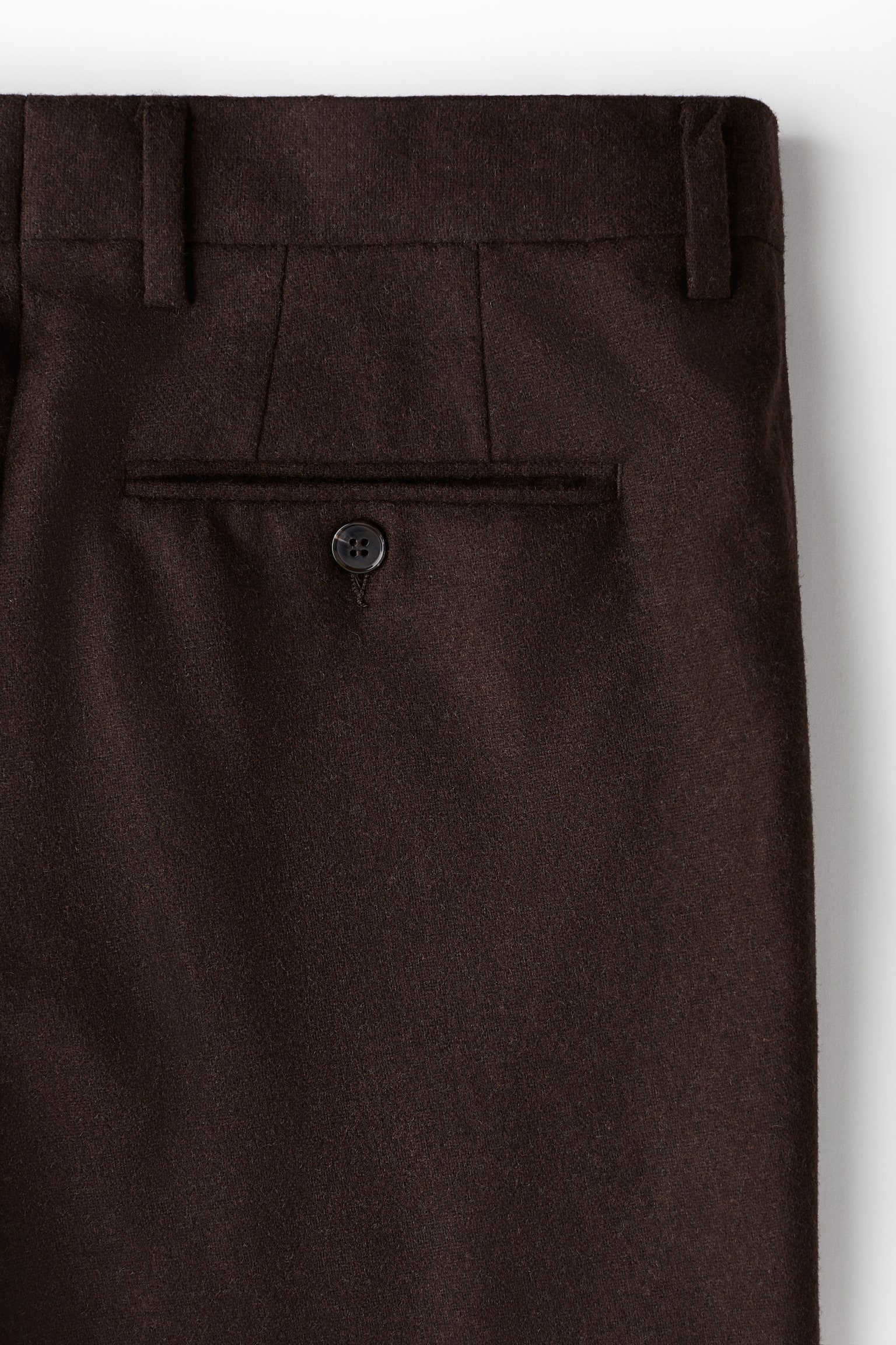 Slim Fit Wool-blend trousers - ブラウン/ダークブルー/ダークグレー - 3