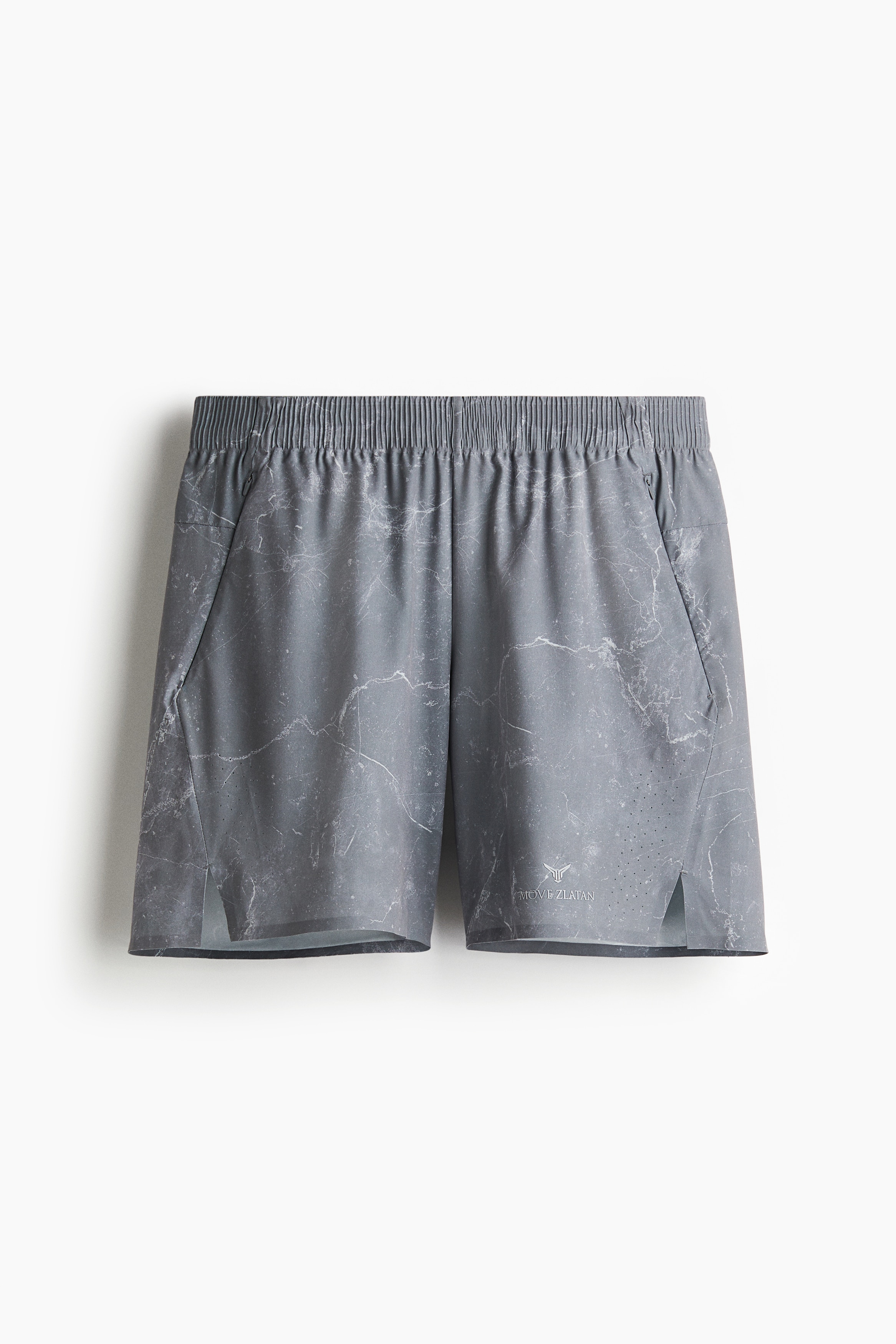 H & M - Halblange Sportshorts mit DryMove - Grau - Sportswear