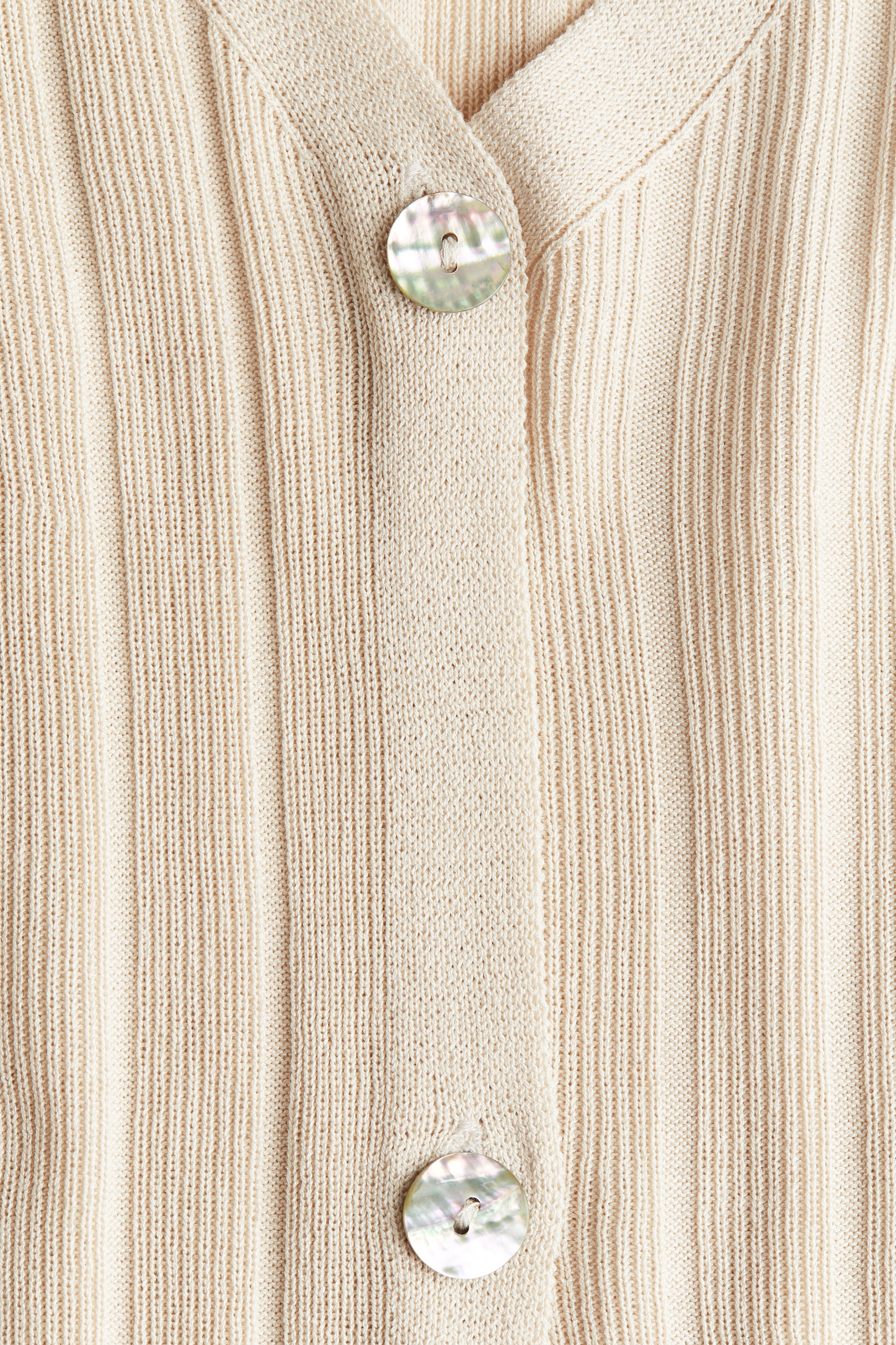Rib-knit cardigan