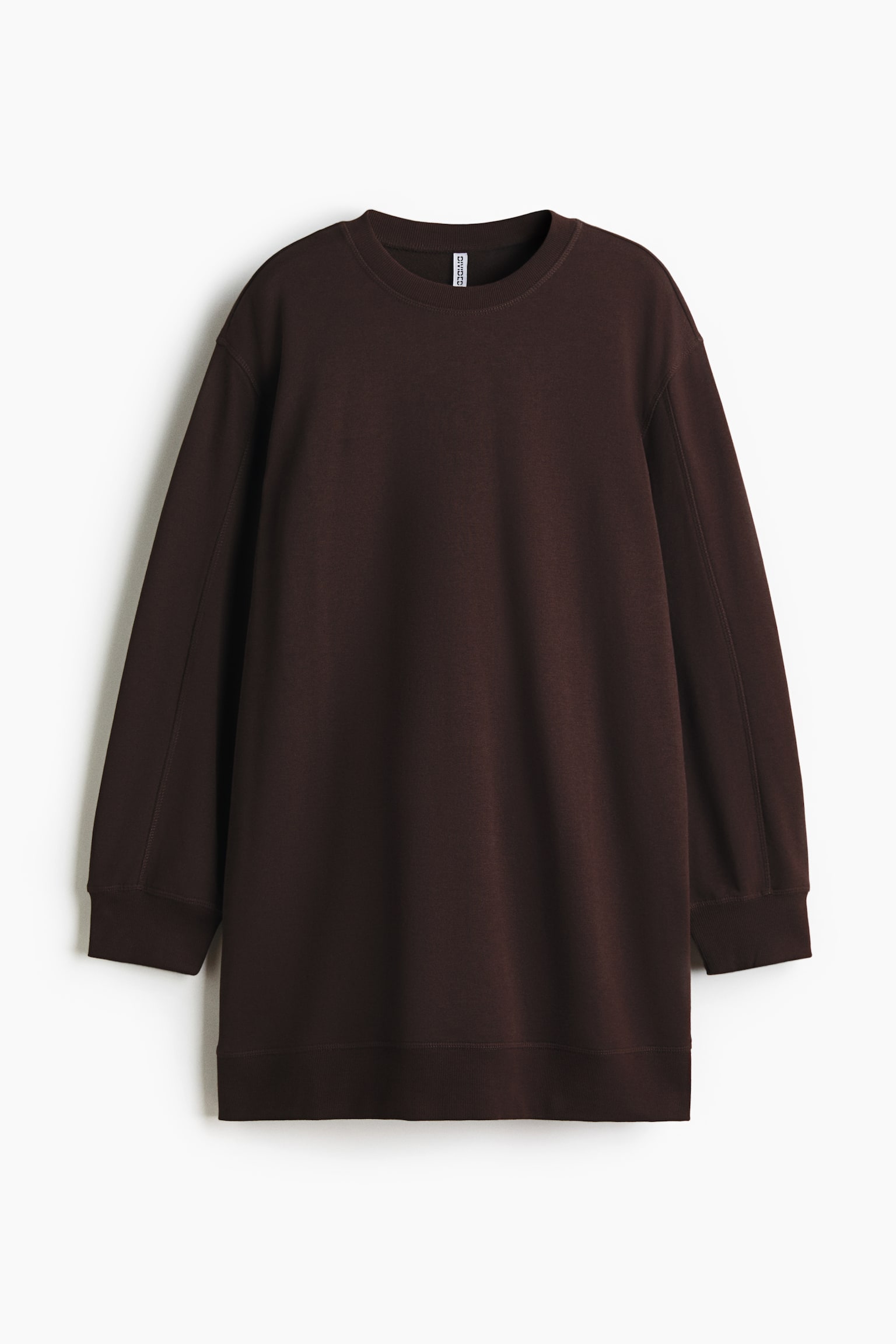 Sweatshirt dress - Dark brown/Light grey marl/Black/Light blue - 1